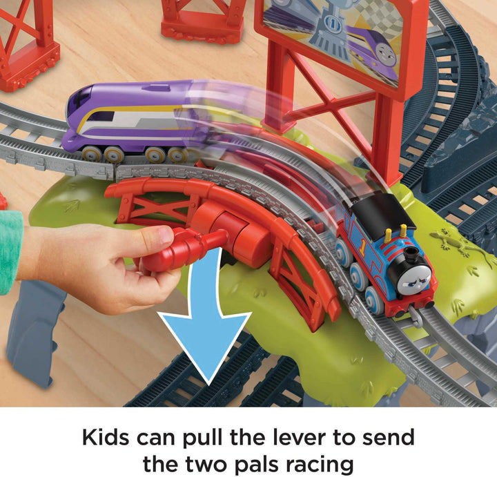 Thomas &amp; Friends rennen um das Sodor Cup Push-Along-Eisenbahnset