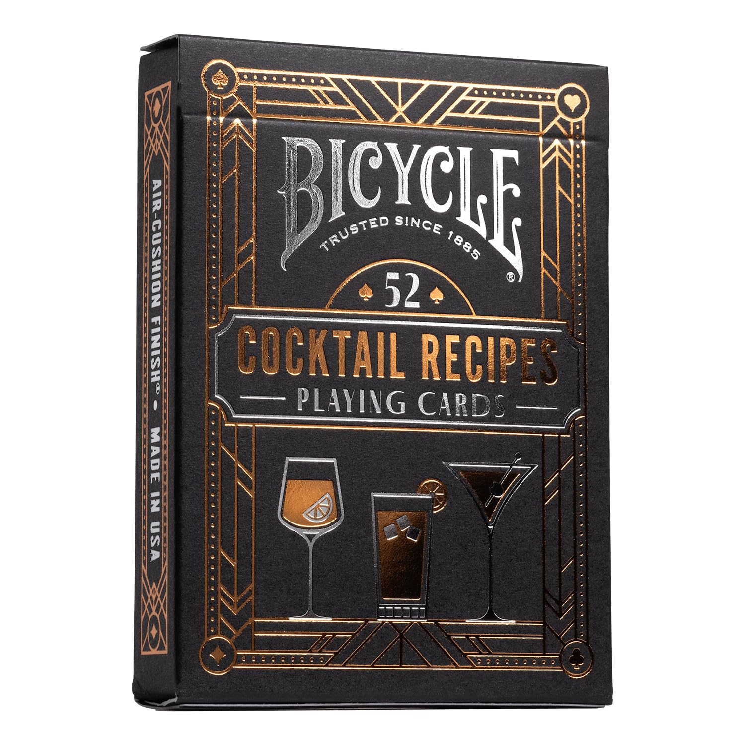 Bicycle Cocktail Playing Cards Deck - 52 Cocktail Recipes | Air Cushion Finish | Made in USA