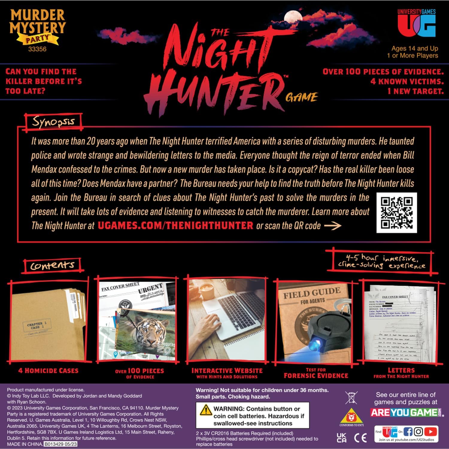 University Games The Night Hunter Murder Mystery Party Game 7