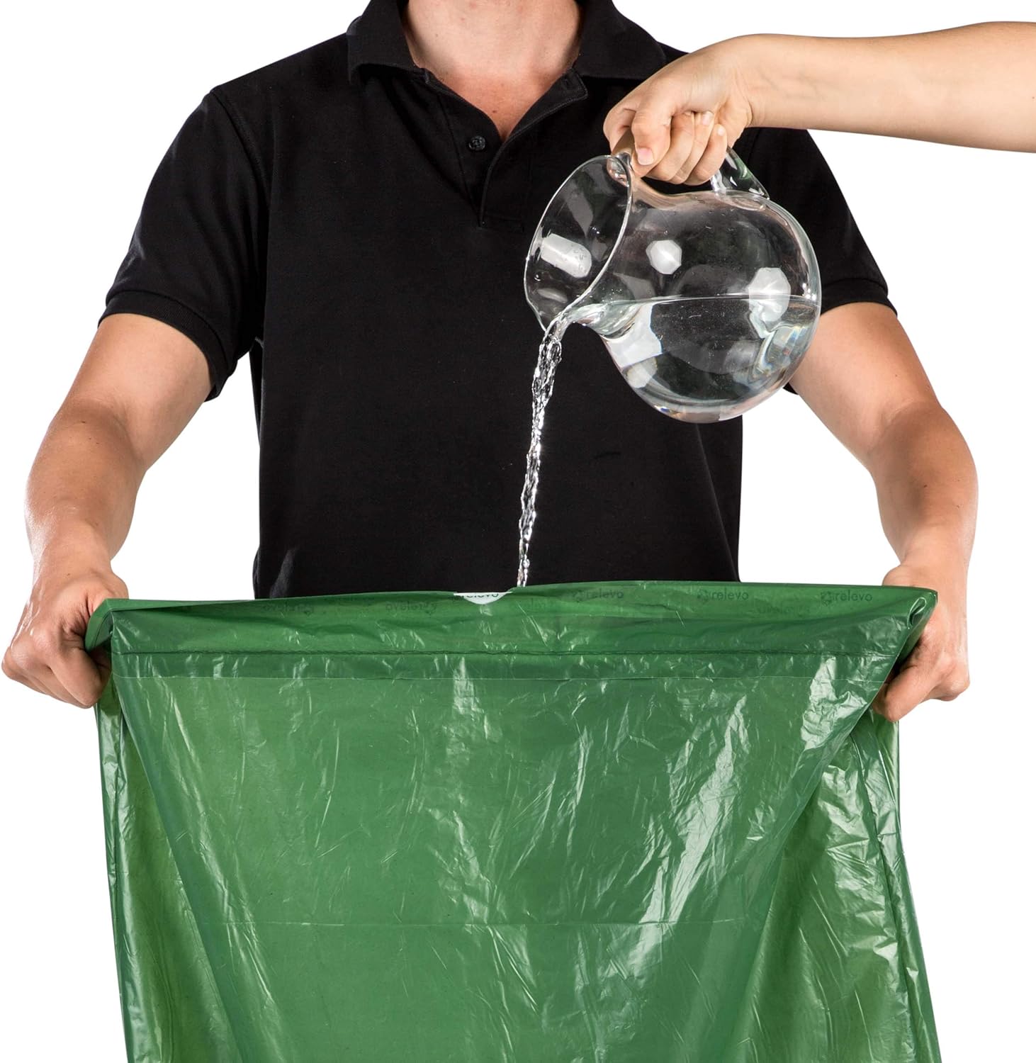 Relevo 100% Recycled Heavy Duty Bin Liners 30L - 45 Count (3 Rolls) 6