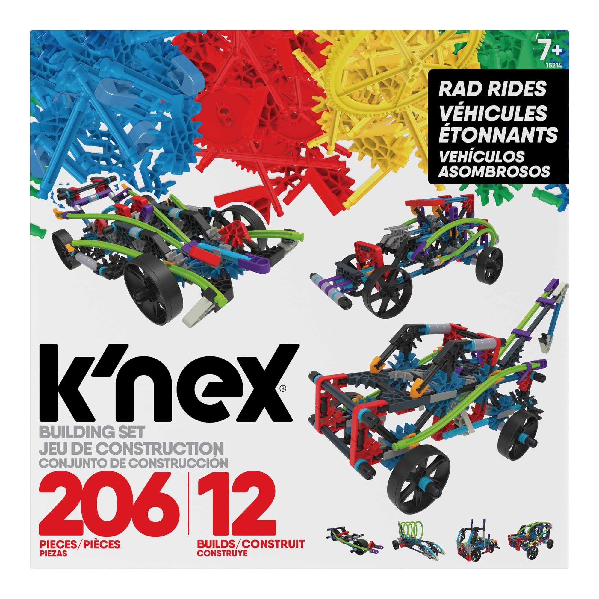 K'NEX Rad Rides Building Set - 206-Piece STEM Construction Toy for Kids 7+ 1
