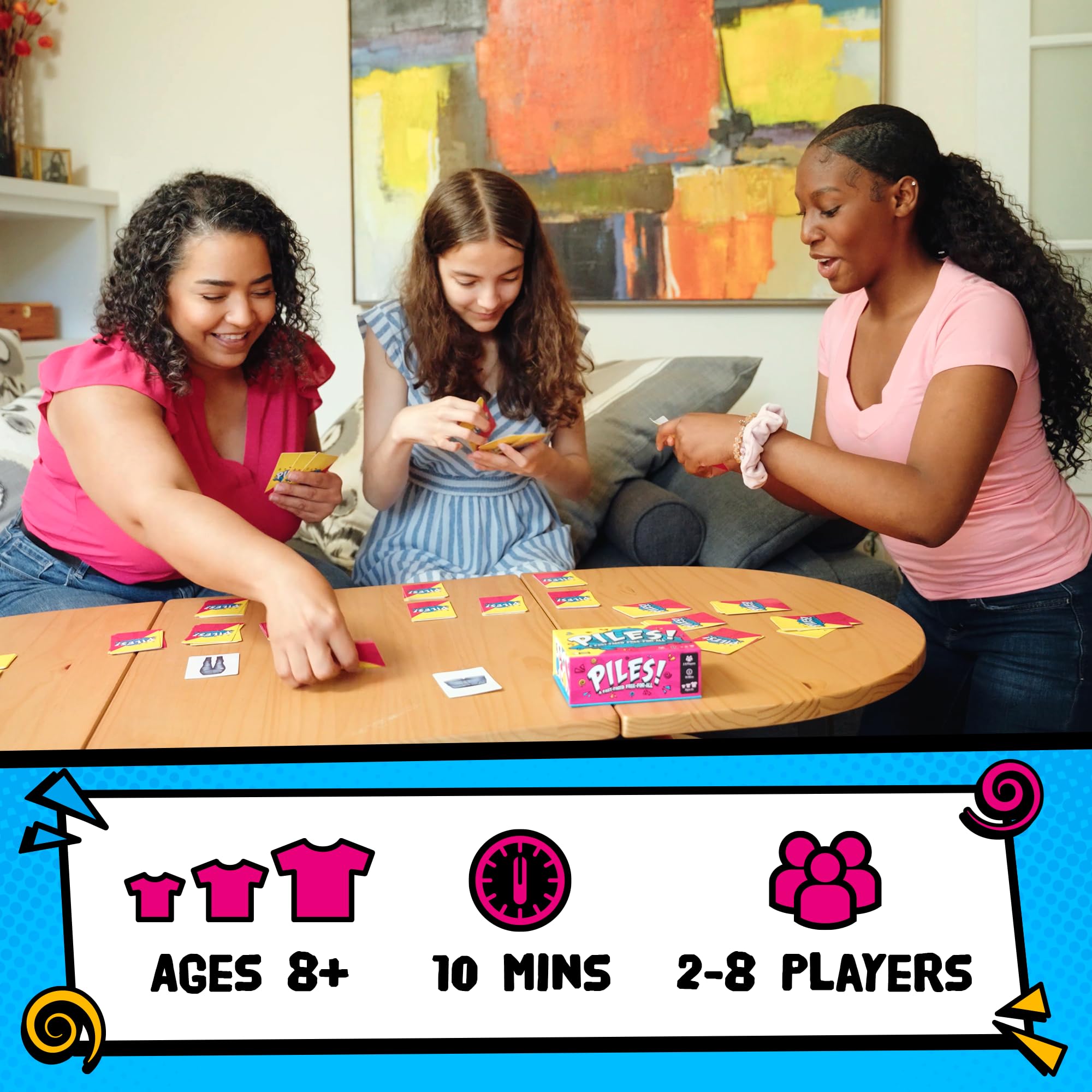 Lost Boy Entertainment Piles! Card Game - Fast-Paced Set Collecting | Ages 8+ | Under 10 Min Playtime 2