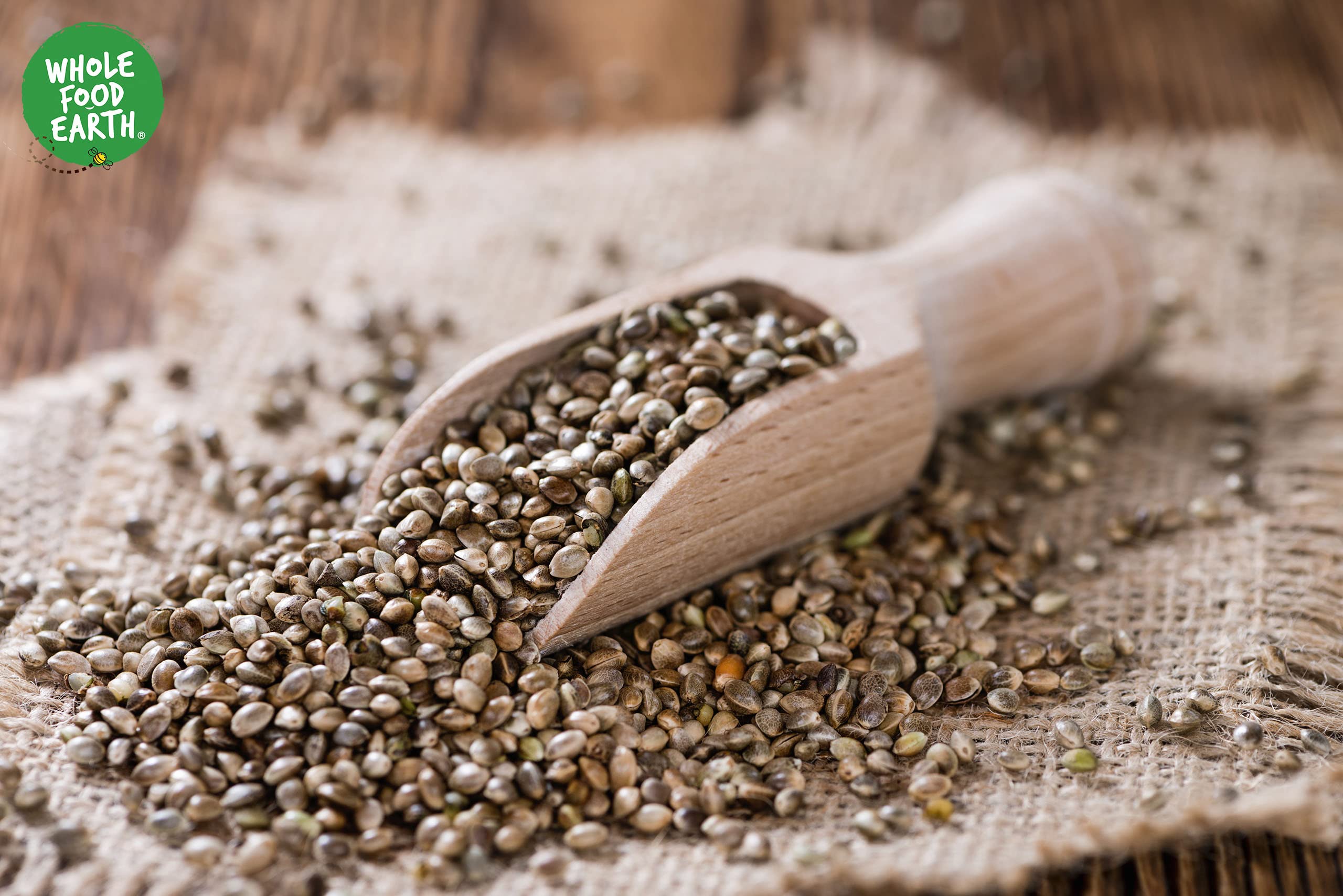 Wholefood Earth Organic Hemp Seed - 500g | Raw | High Fibre | GMO Free 3