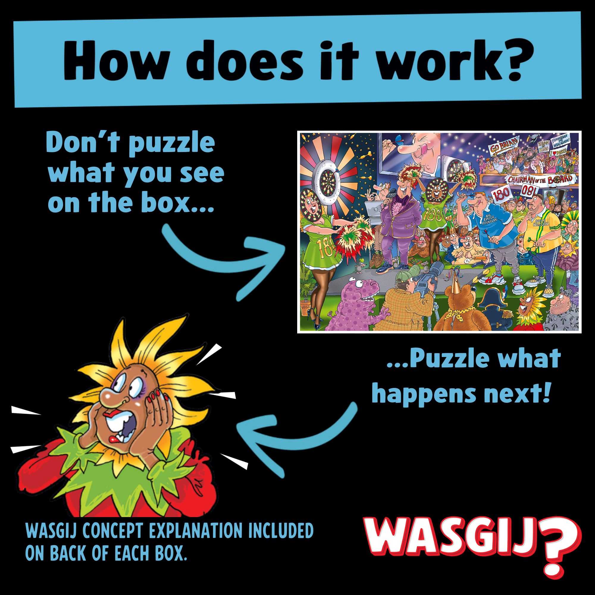 Wasgij Mystery 30 Bullseye! - 1000 Piece Jigsaw Puzzle for Adults | Recycled Board 3