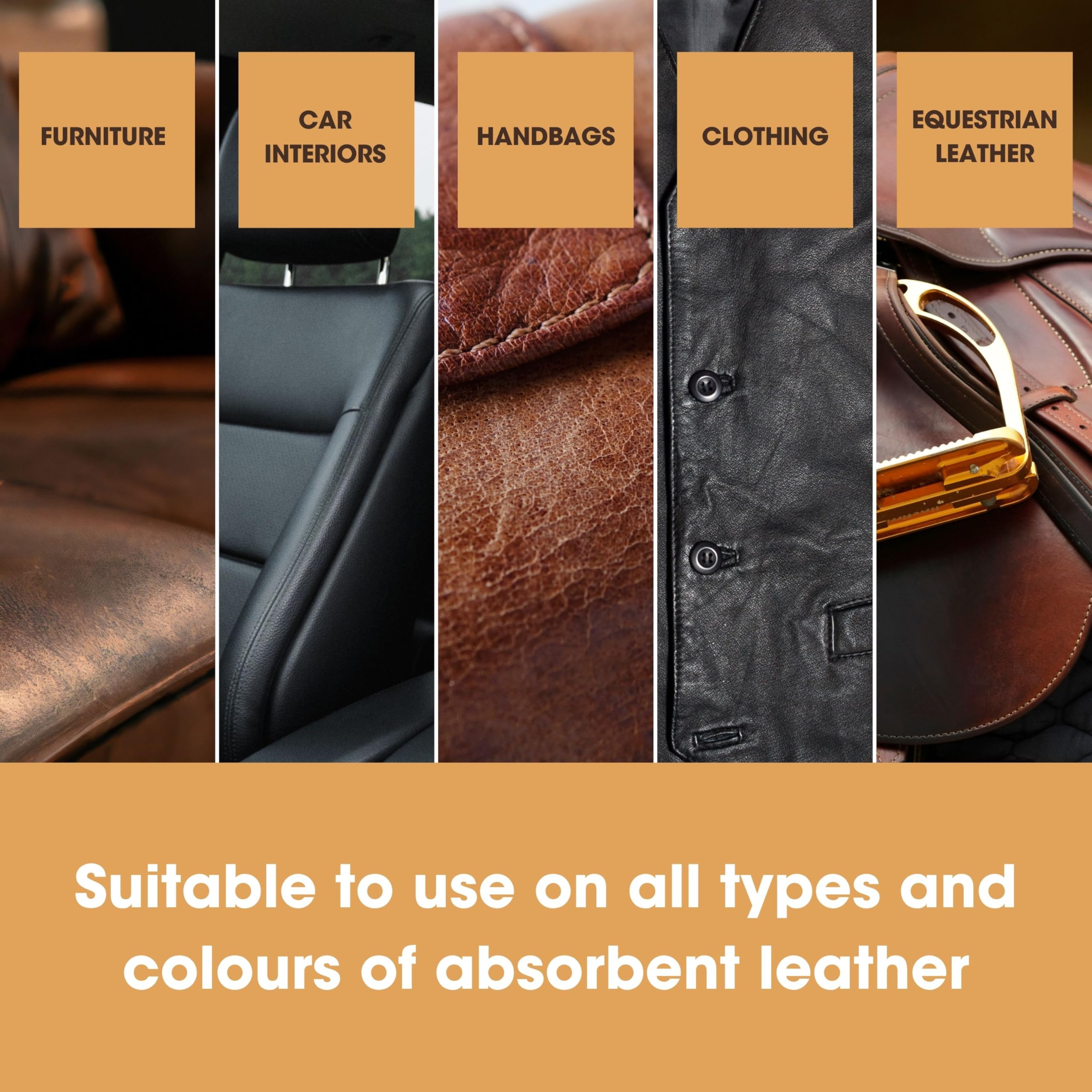 Furniture Clinic Leather Recolouring Balm - Dark Grey for Sofas, Car Seats, Shoes & Clothing 10