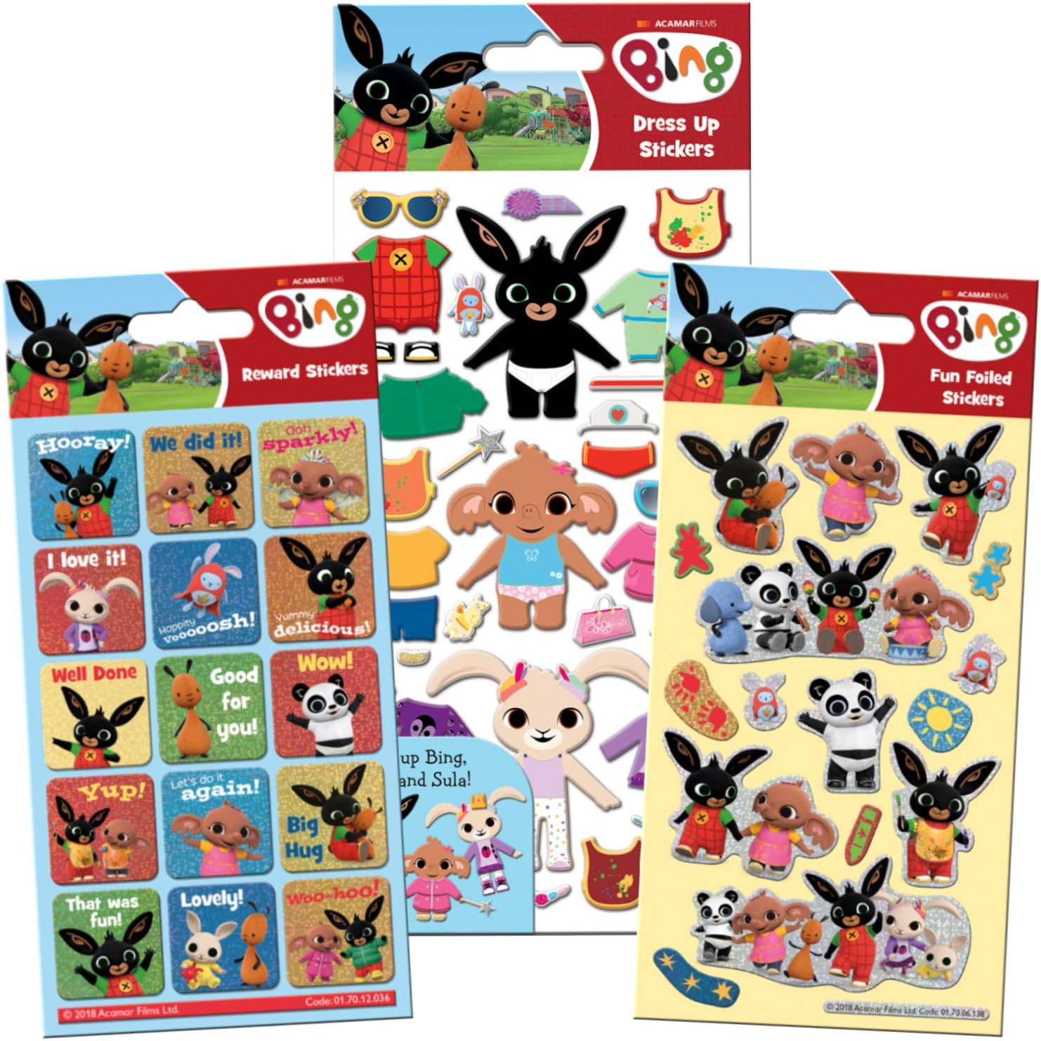 Paper Projects Bing Super Sticker Pack - Official CBeebies Foil and Dress Up Stickers 1