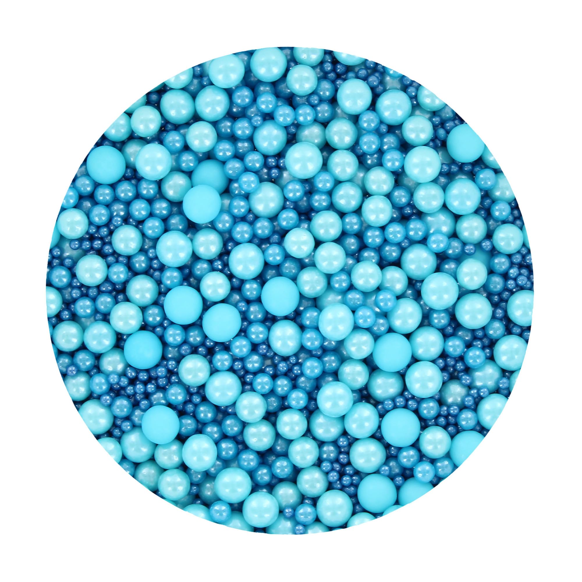 Baked With Love Blue Pearls Sprinkles - 100g Bottle | Edible Cake Decorations 2