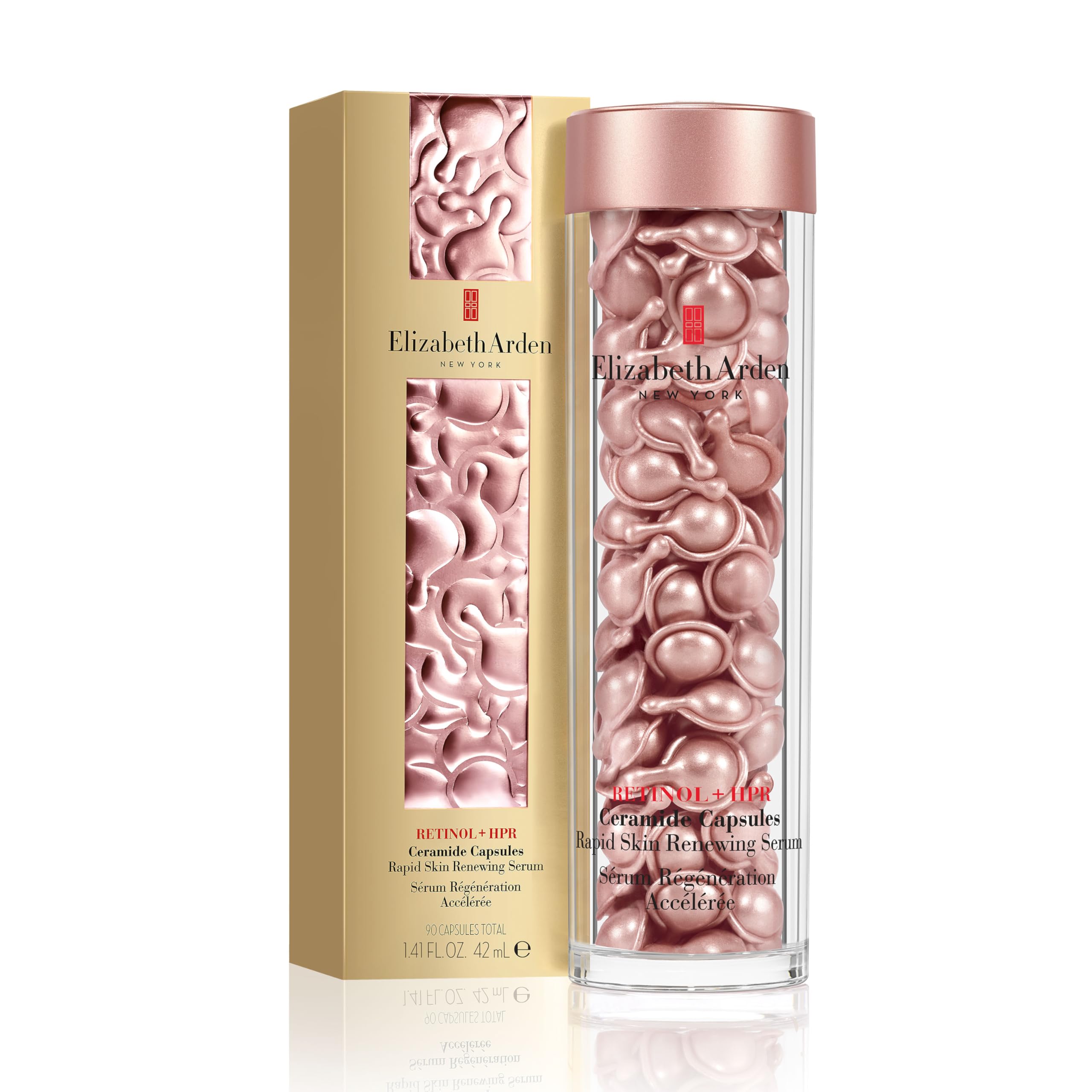 Elizabeth Arden Retinol + HPR Ceramide Capsules Rapid Skin Renewing Serum | 90pcs | Unscented 1