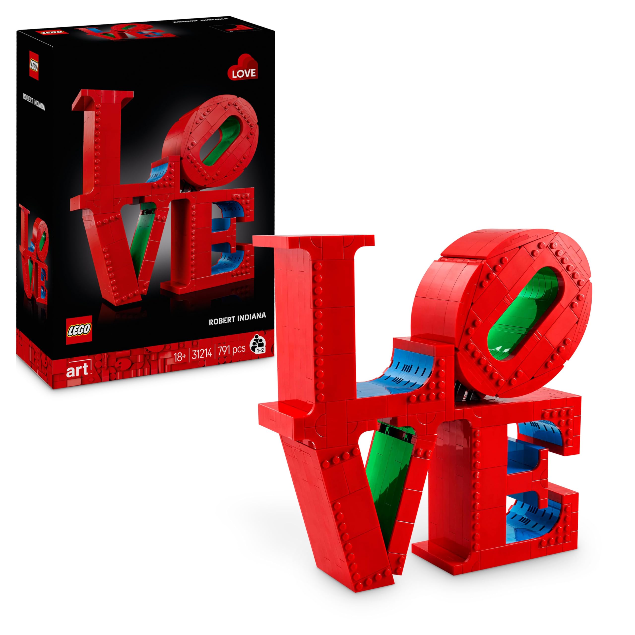 LEGO Art 31214 LOVE Building Set for Adults | 3D Sculpture Model Kit | Ages 18+