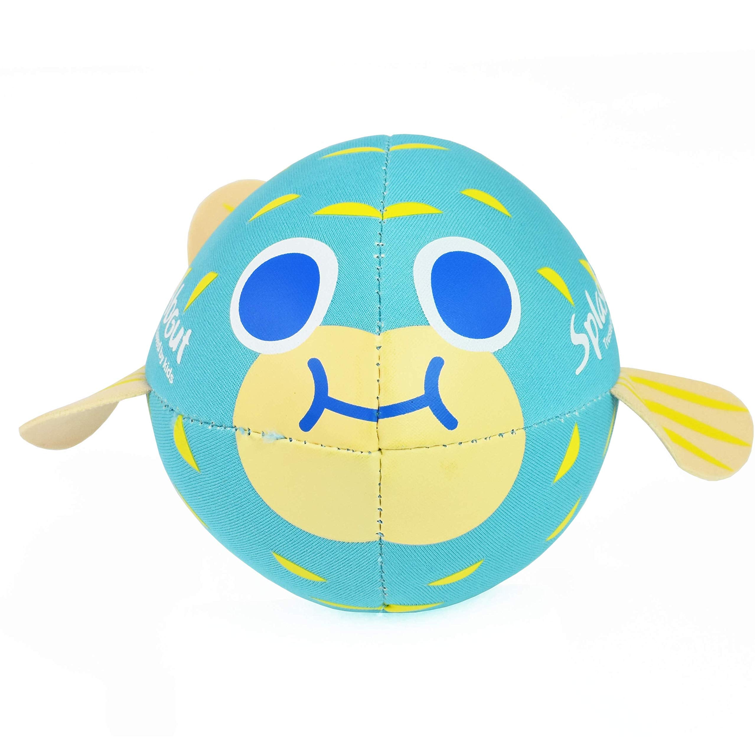 Splash About Pufferfish Neoprene Aqua Ball Pool Toy - Soft Swim Ball for Infants 10M+ 5