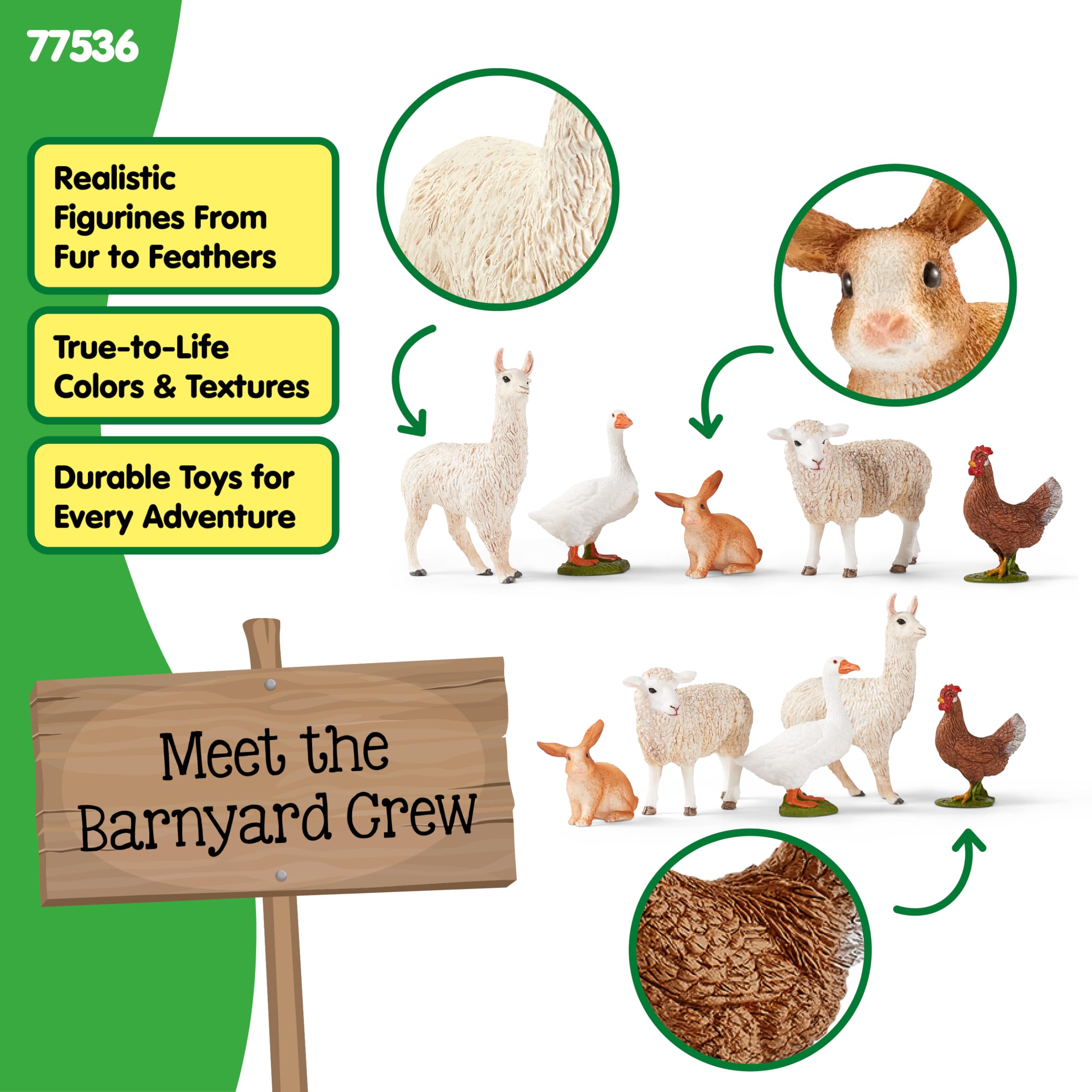 SCHLEICH Farm World 5-Piece Farm Animal Playset - Realistic Animal Figures for Kids Ages 3+ 12