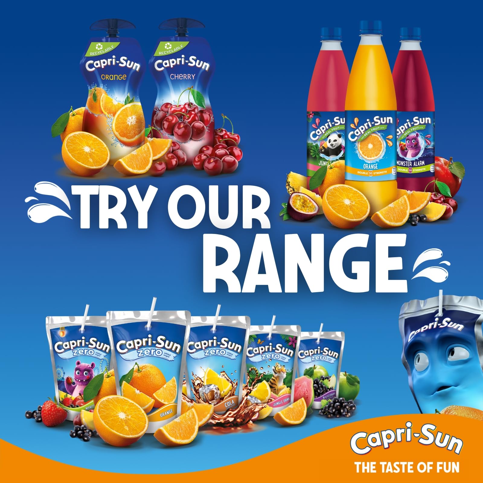 Capri-Sun Tropical Fruit Juice Pouches - 8 x 200 ml Value Pack | Stevia Sweetened 3