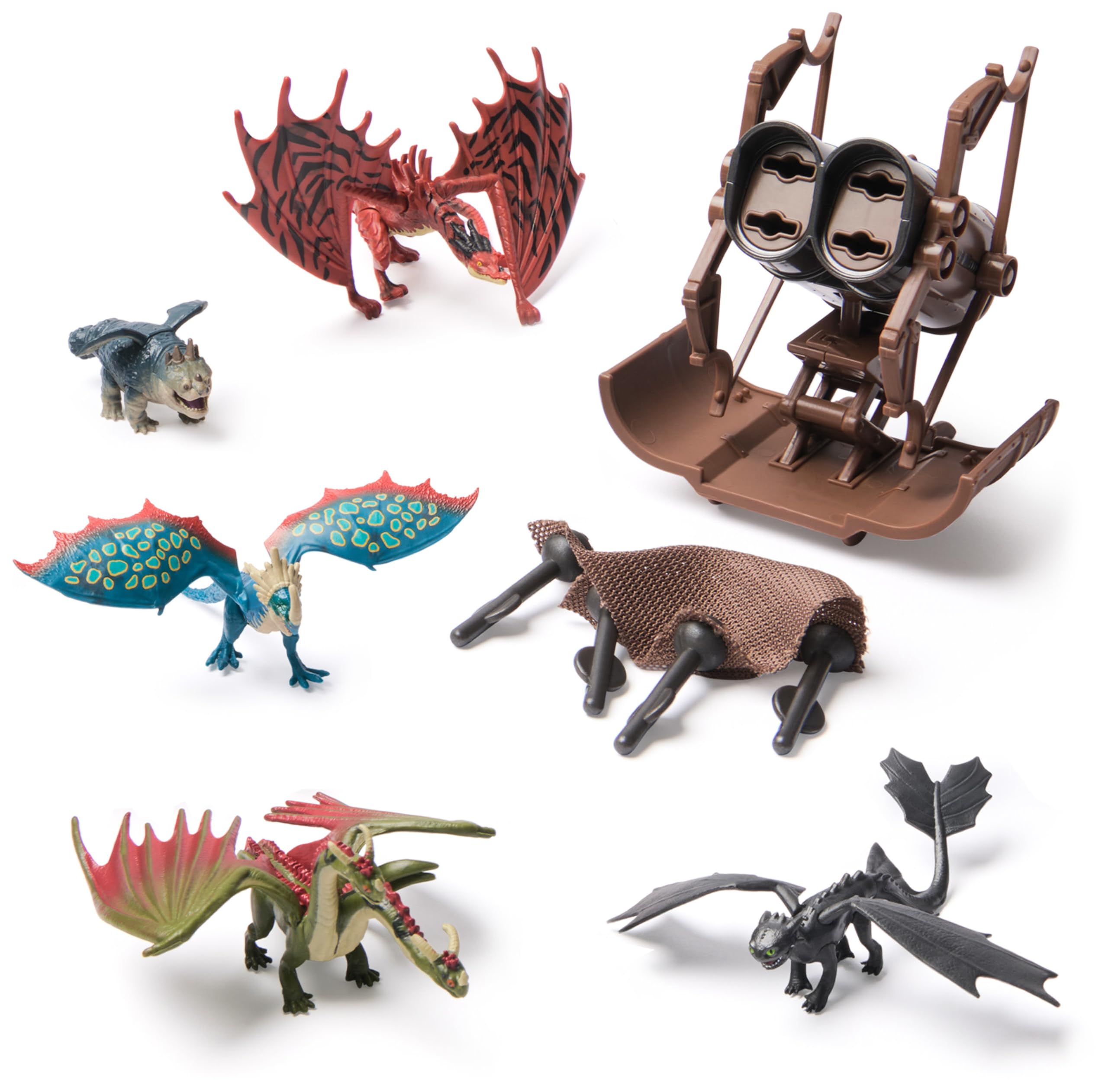 Dreamworks Dragons Dragon Catcher Set with 5 Dragons, Mangler, and Net | Ages 4+ 1