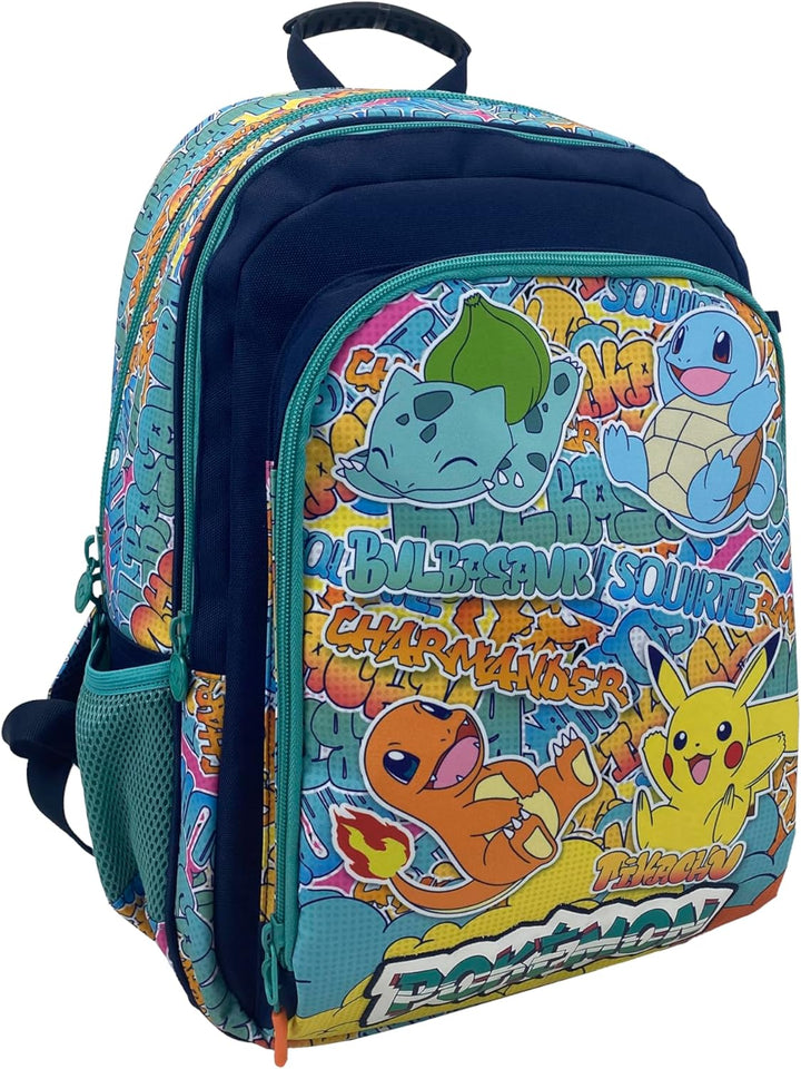 CYPBRANDS Pokémon Unisex Kids School Backpack Adaptable to Trolley (MC-392-PK)