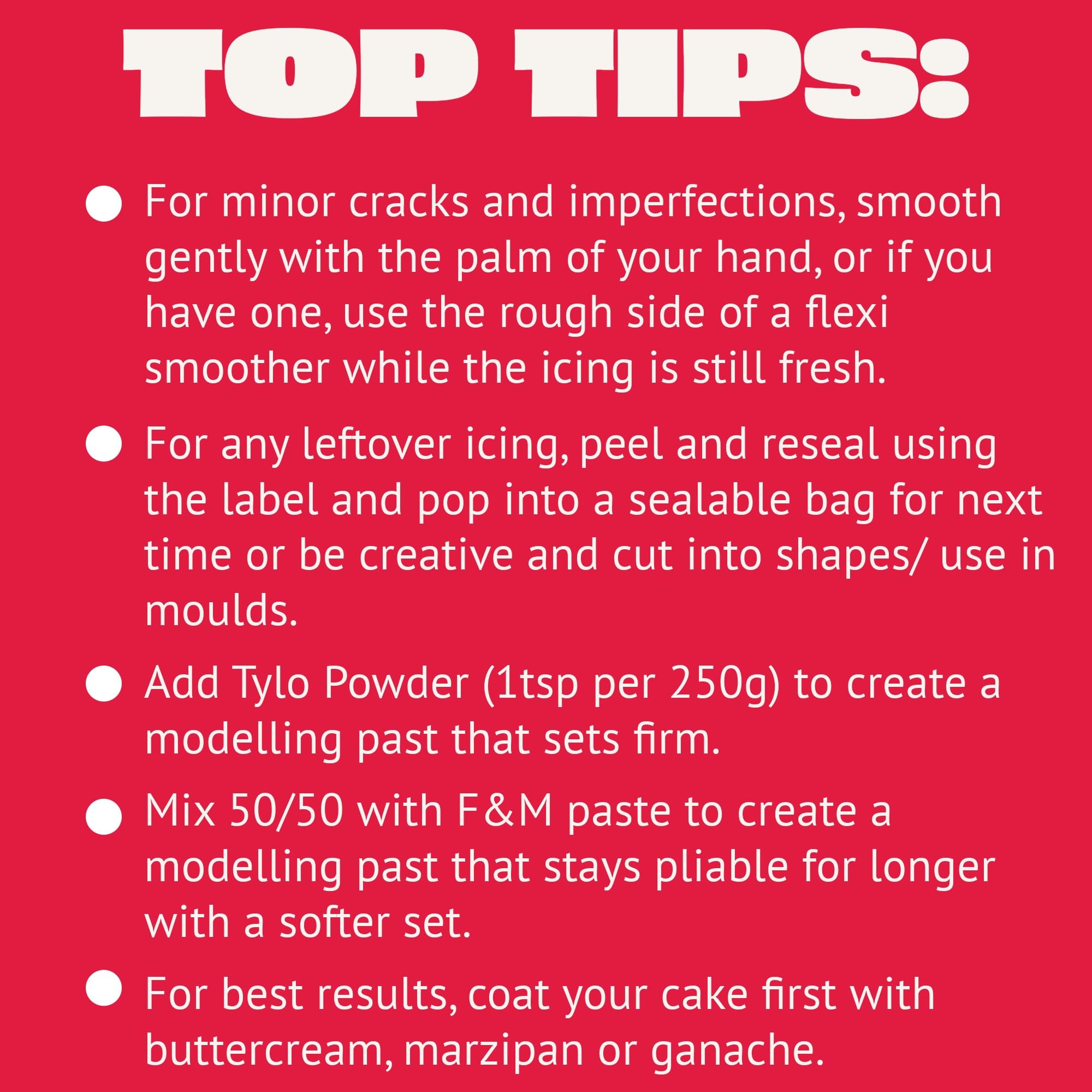 Renshaw Red Extra Stretch Smooth & Thin Ready to Roll Fondant Icing - 250g 11