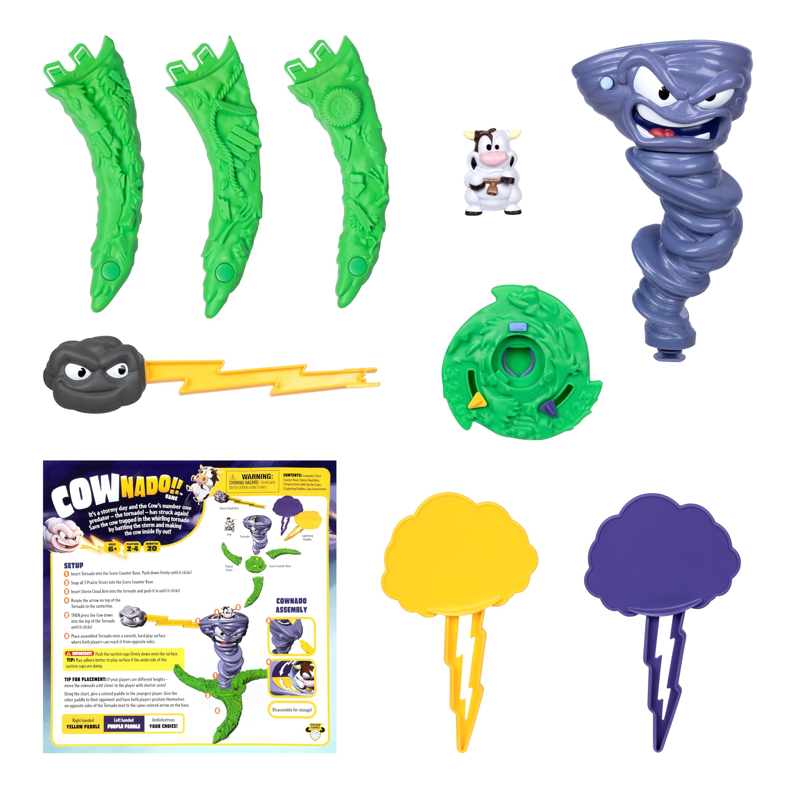 Moose Toys Cownado Tetherball-Style Table Game 10