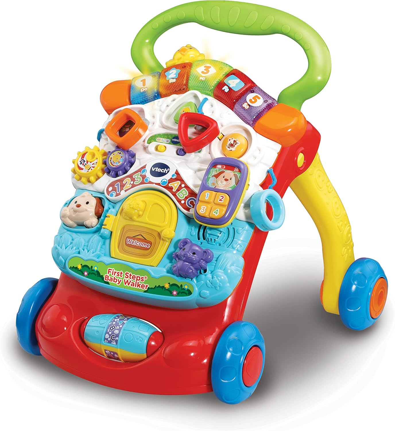 VTech First Steps Baby Walker - 2-in-1 Activity Centre with Lights, Sounds & Shape Sorter for 9 Months+ 1