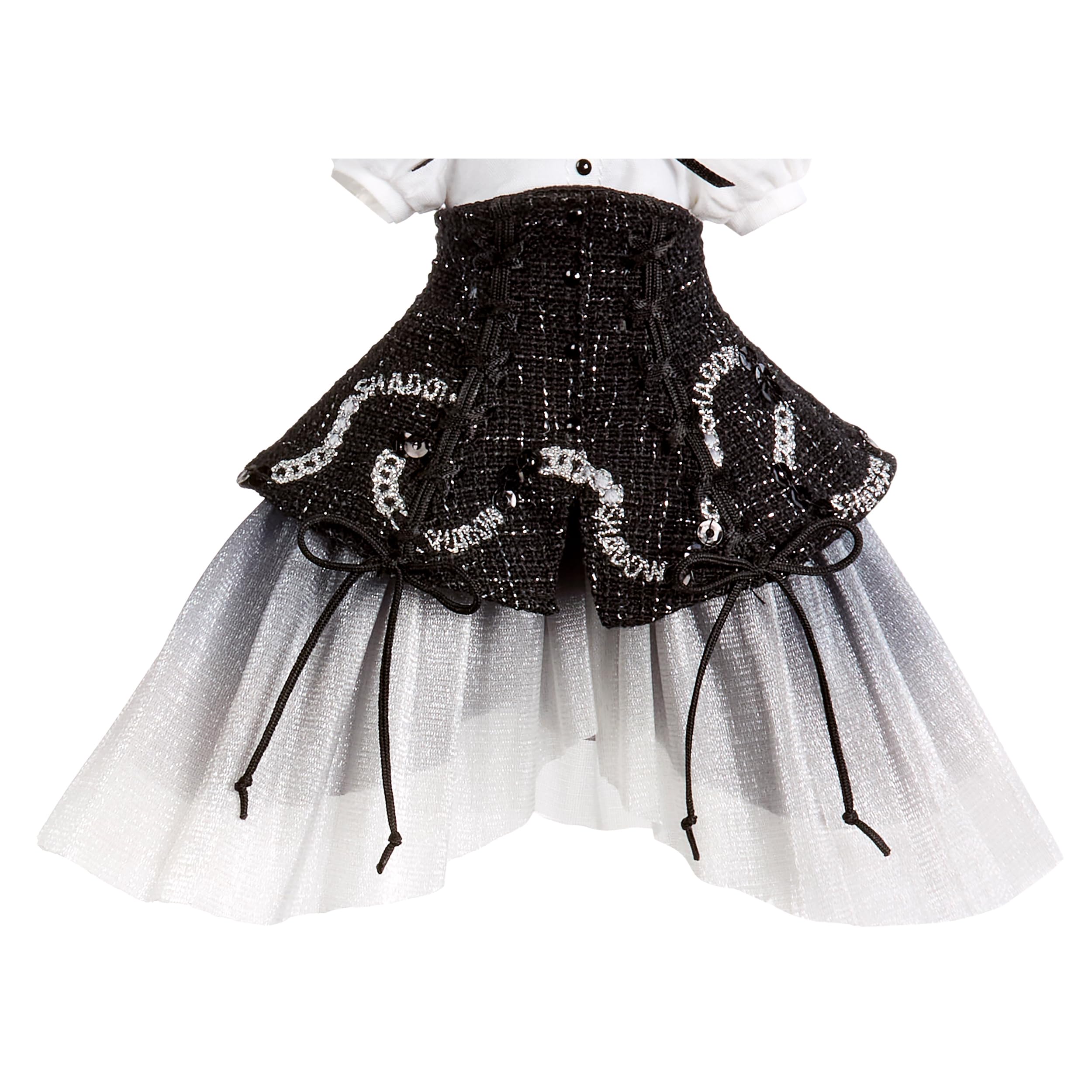 Rainbow High Shanelle Onyx Shadow High Fashion Doll - 28 cm, Black Hair, Articulated with Luxe Couture Outfit 4