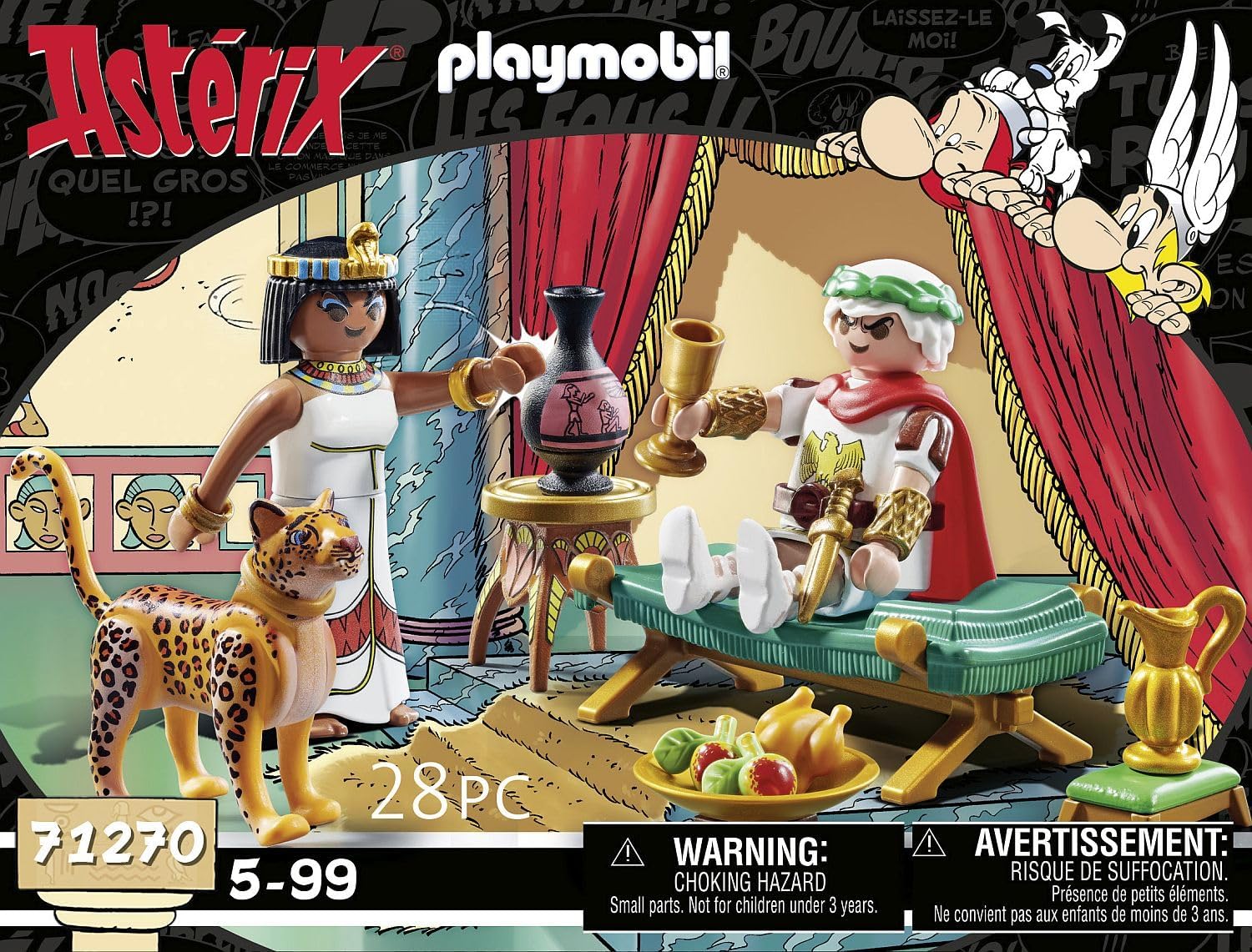 Playmobil 71270 Asterix: Caesar & Cleopatra with Leopard Playset - Ages 5+ 4