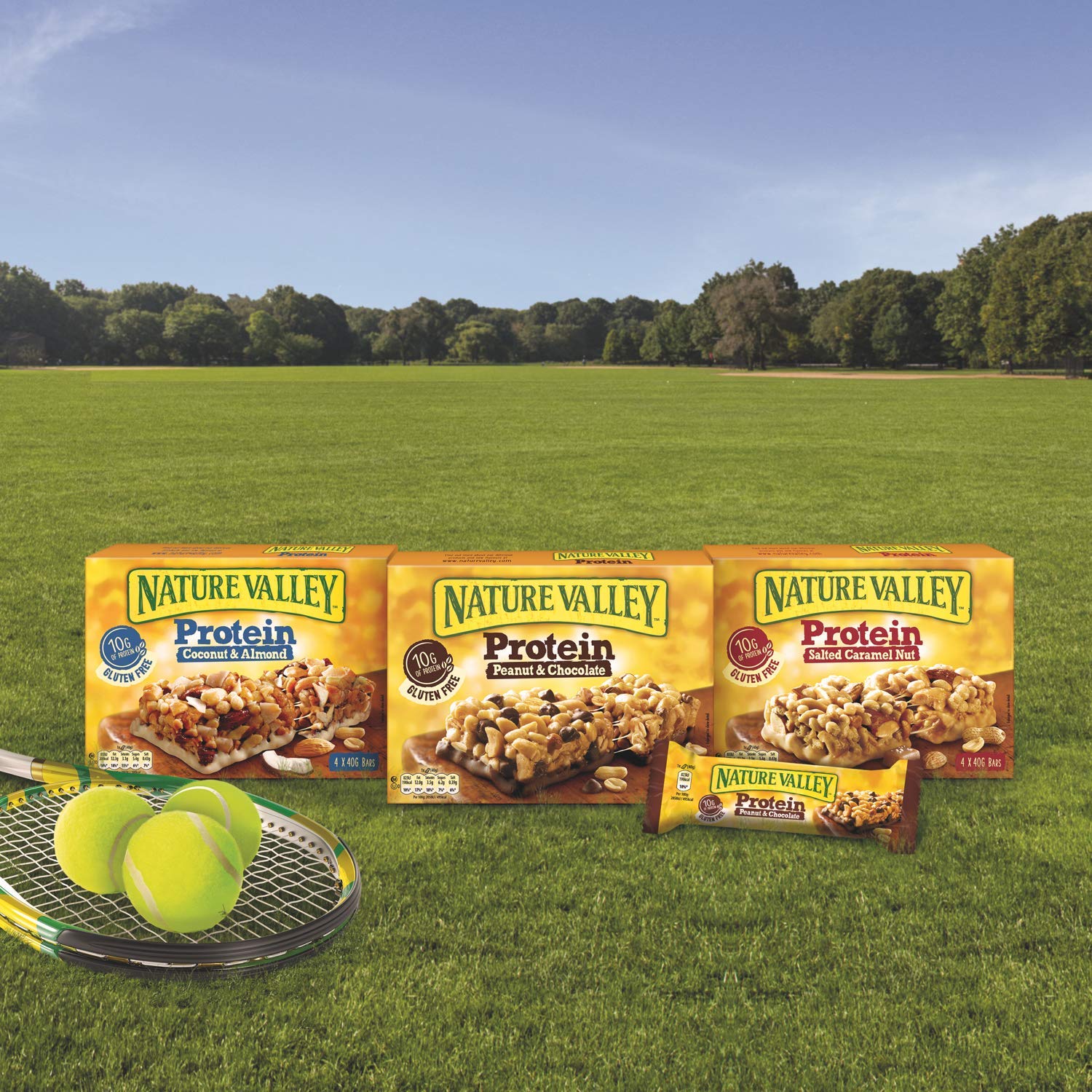 Nature Valley Protein Salted Caramel Nut Gluten Free Cereal Bars - 10g Protein | 32 Pack 7