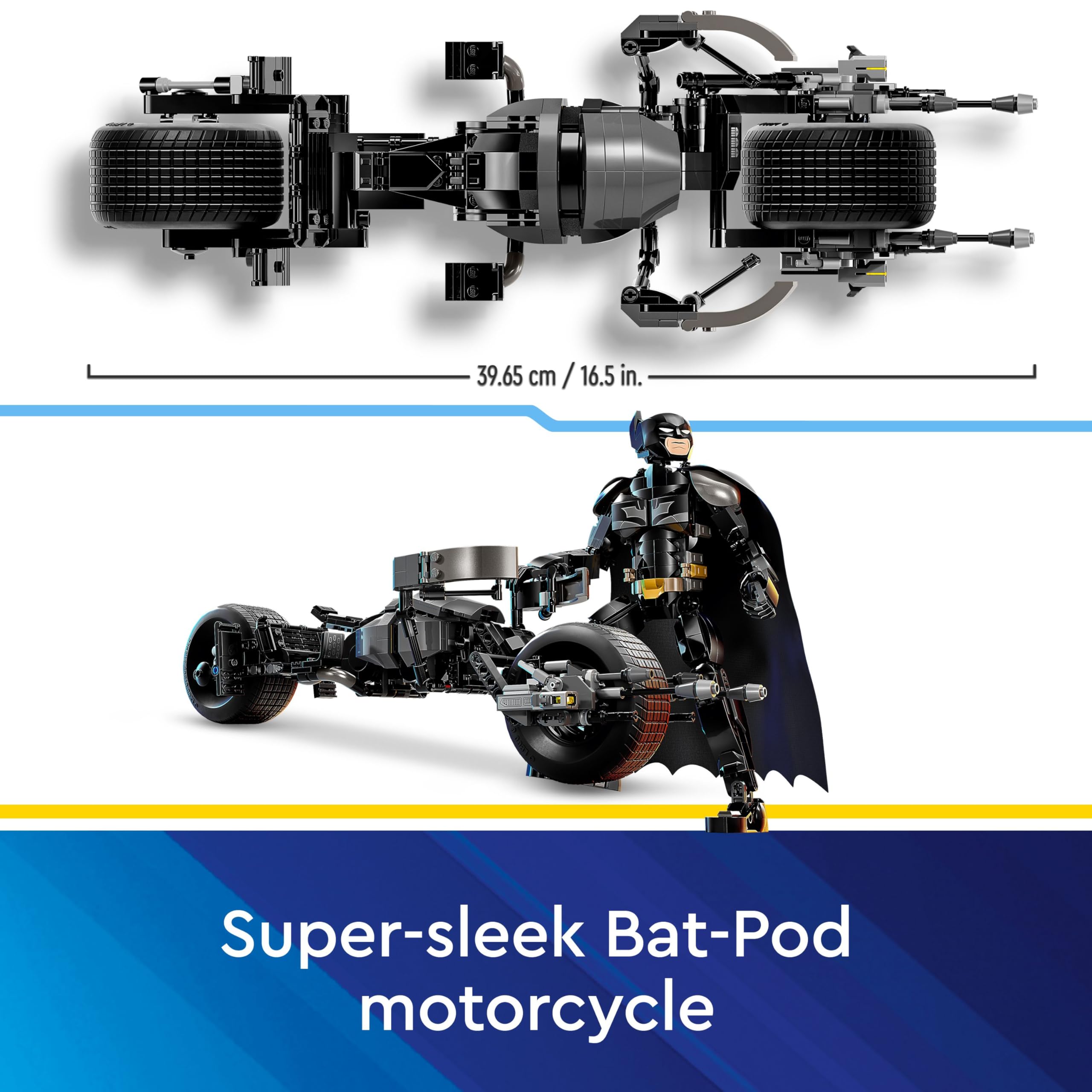 LEGO DC Batman Construction Figure & Bat-Pod Bike Set - Buildable Action Figure for Ages 12+ 11