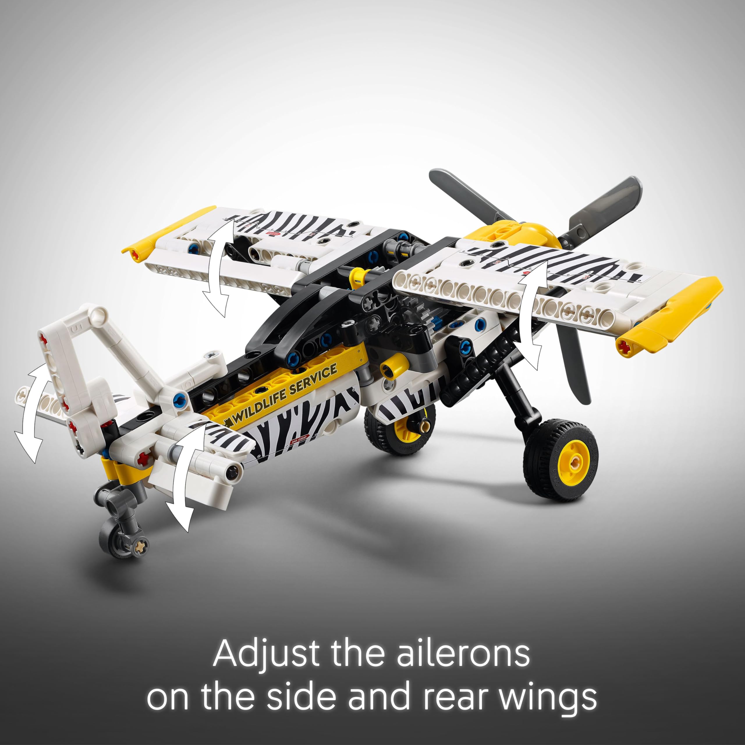 LEGO Technic Bush Plane Toy Airplane Set 42198 for Ages 8+ | Working Propeller & Engine 4