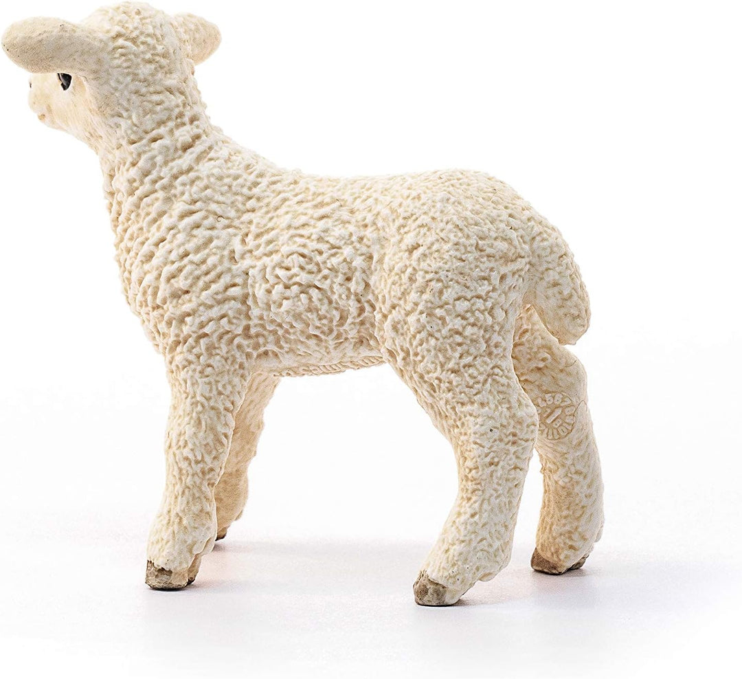 Schleich 13883 Lamb Farm World Toy Figurine - Realistic Hand-Painted Farm Animal Figure for Kids Aged 3+