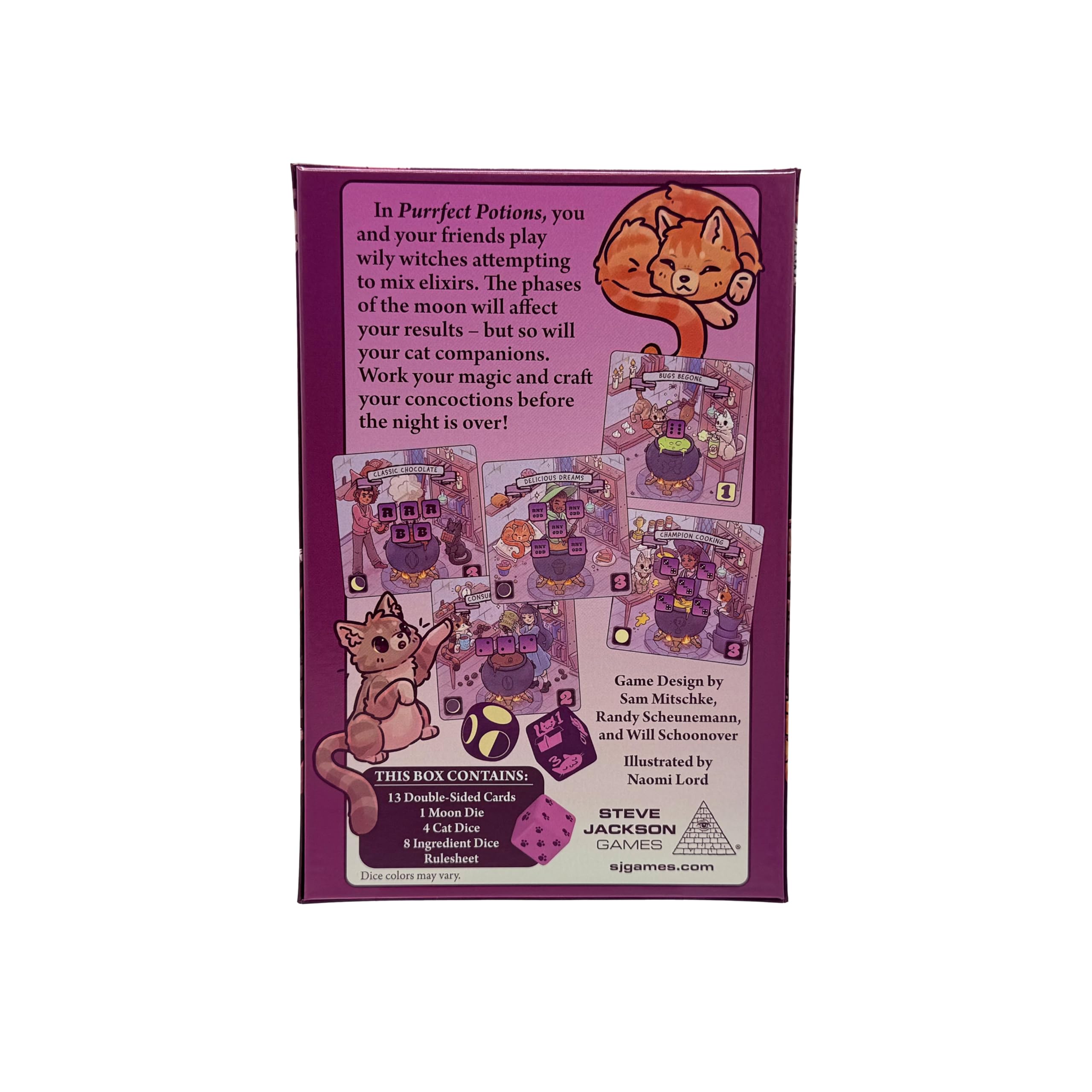 Steve Jackson Games Purrfect Potions Dice Game | Quick & Replayable Family Fun | Multicolor Cardboard 6