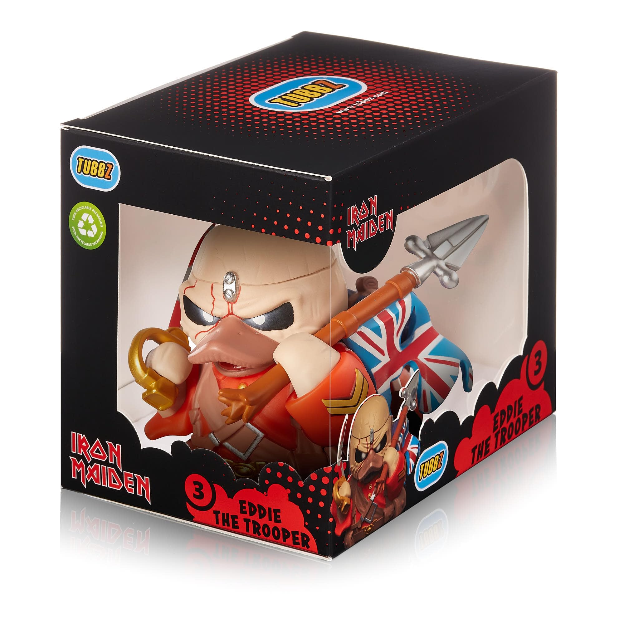 TUBBZ Eddie the Trooper Collectible Vinyl Rubber Duck Figure - Boxed Edition | Approx 9cm Tall