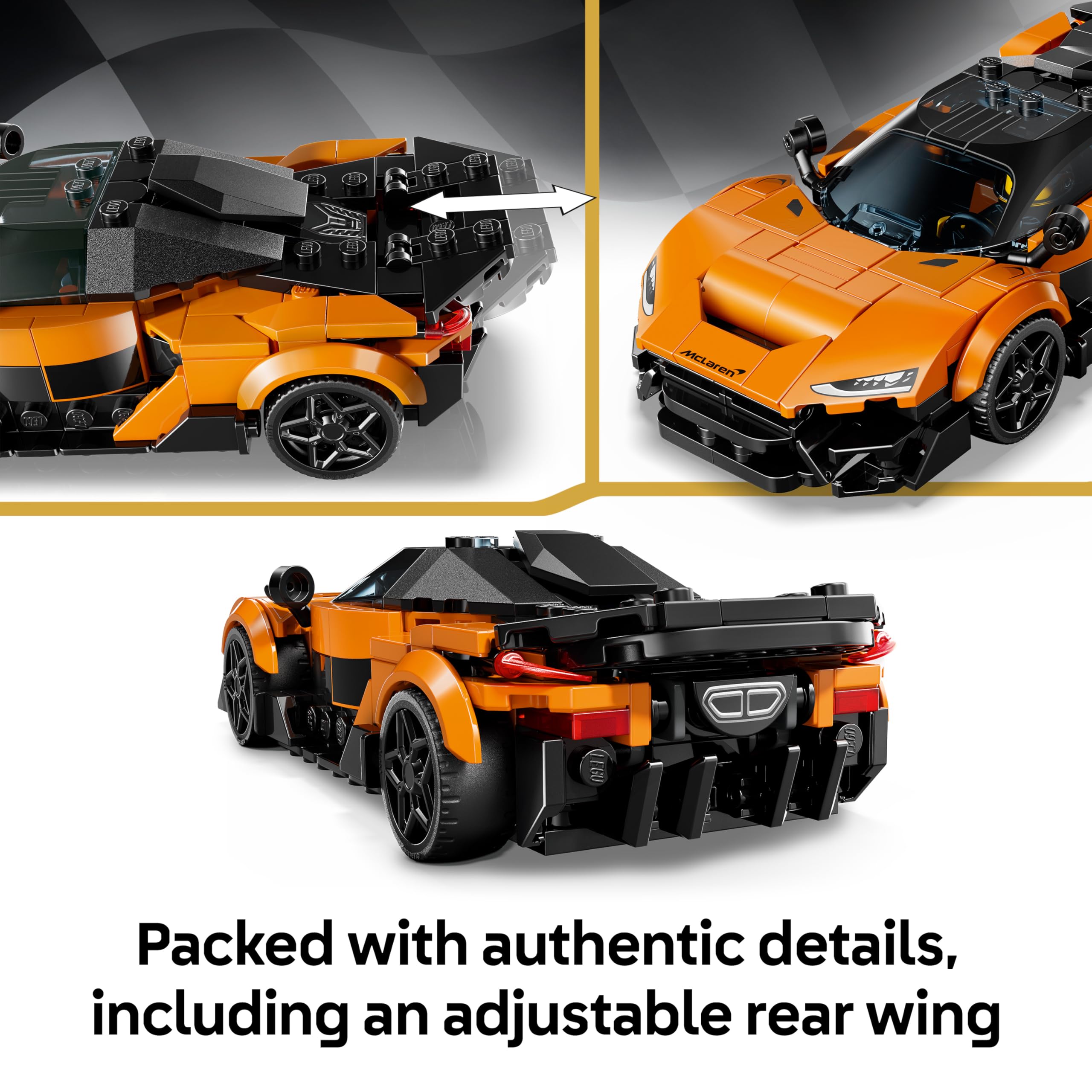 LEGO Speed Champions McLaren W1 Supercar Toy Model Kit 77257 for Ages 9+ with 287 Pieces 3