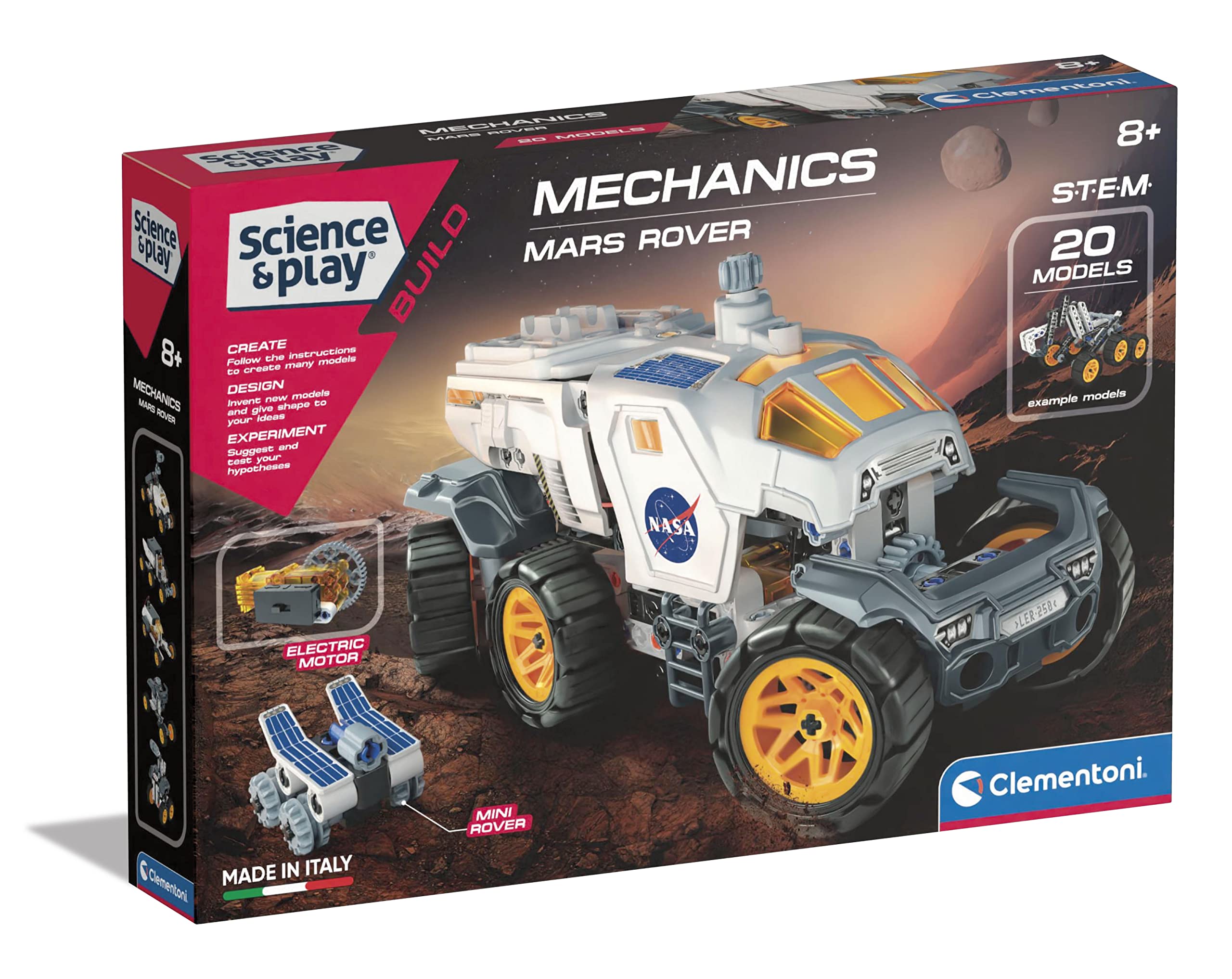 Clementoni NASA Rover Building Set - STEM Educational Toy for Ages 8+ 11