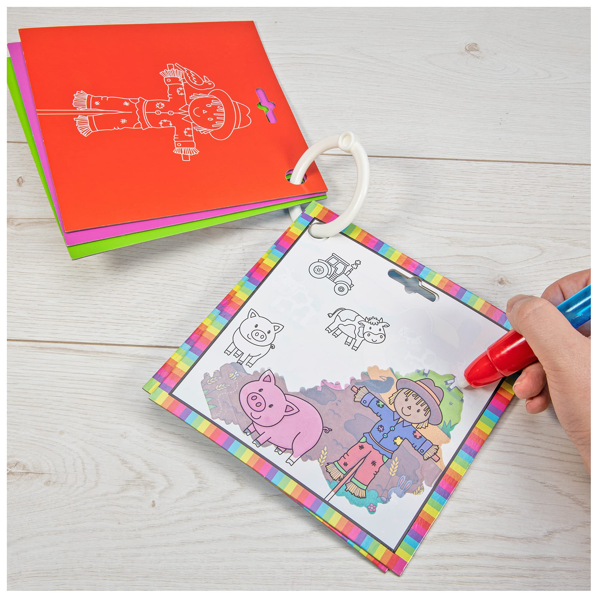 Galt Baby Farm Animals Water Magic Colouring Book - Mess-Free Water Colouring | Ages 18 Months+