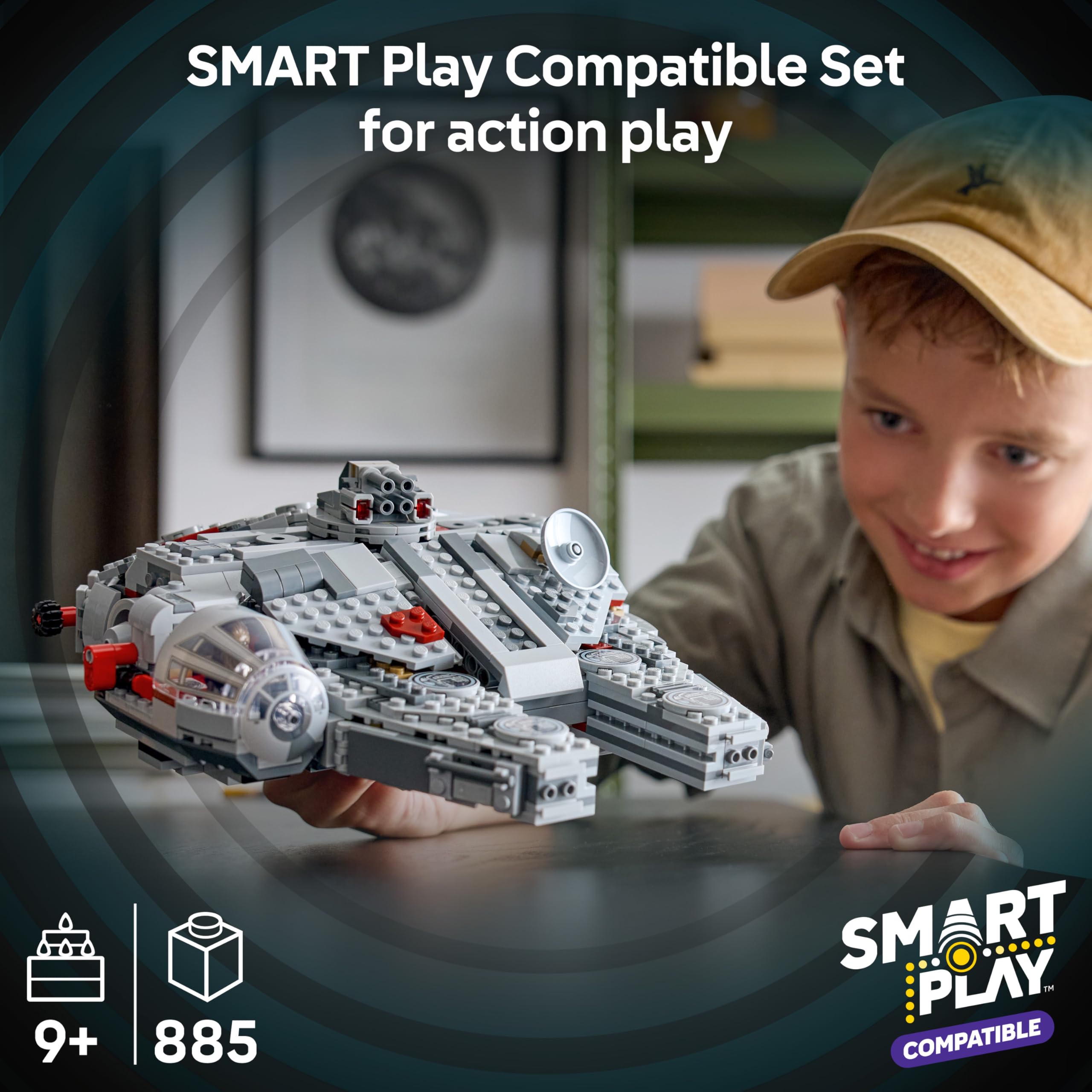 LEGO Star Wars 75426 SMART Play Millennium Falcon Building Set | Ages 9+ 2