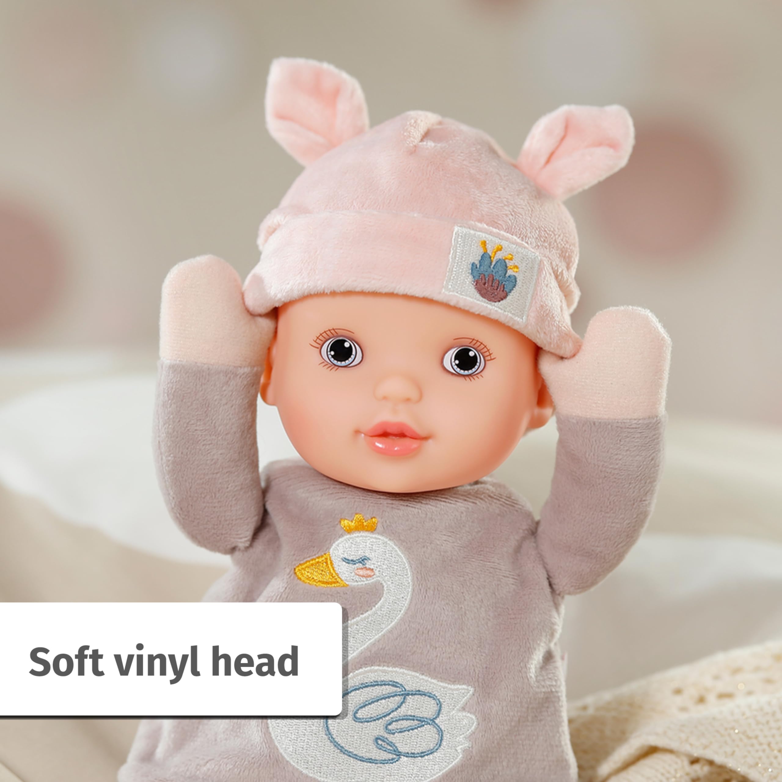 Baby Annabell Sweetie Mauve Soft Body Doll with Rattle | 30cm | Suitable from Birth 4