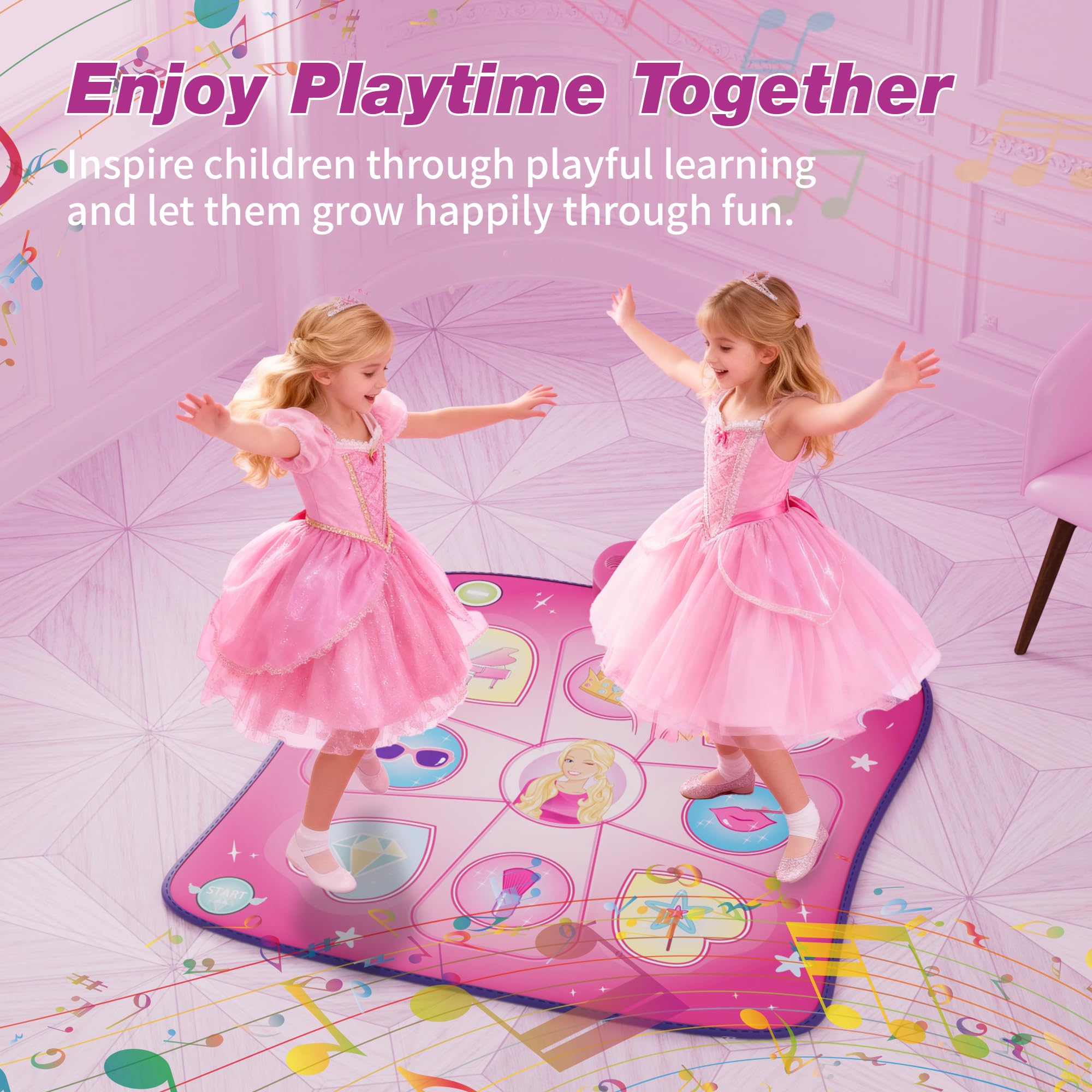 Vivo Technologies Dance Mat Toy for Kids - Musical Play Mat with LED Lights | Ages 3-10 7