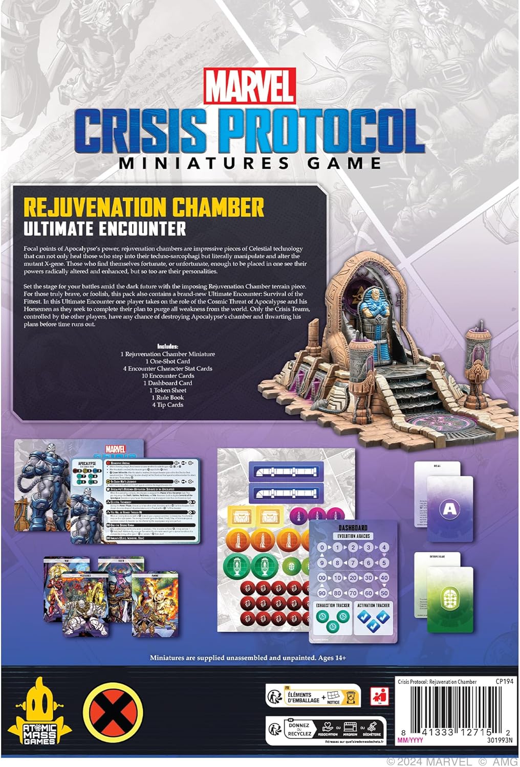 Atomic Mass Games Marvel: Crisis Protocol Apocalypse Rejuvenation Chamber Ultimate Encounter Terrain Set (AMGCP194)