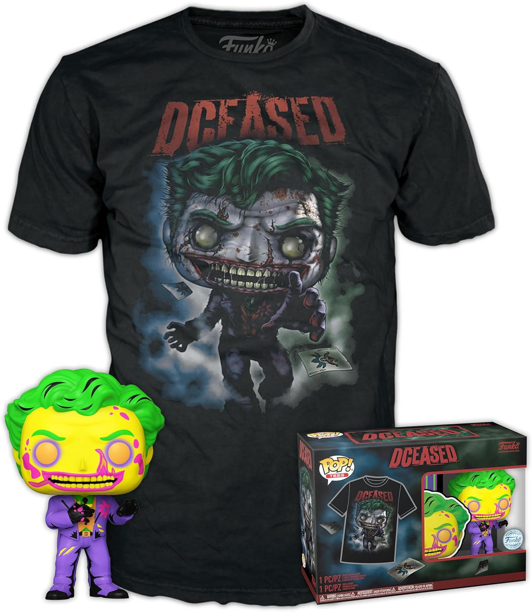 Funko POP! & Tee: DC - Joker CC - Large - (L) - T-Shirt - Clothes With Collectab