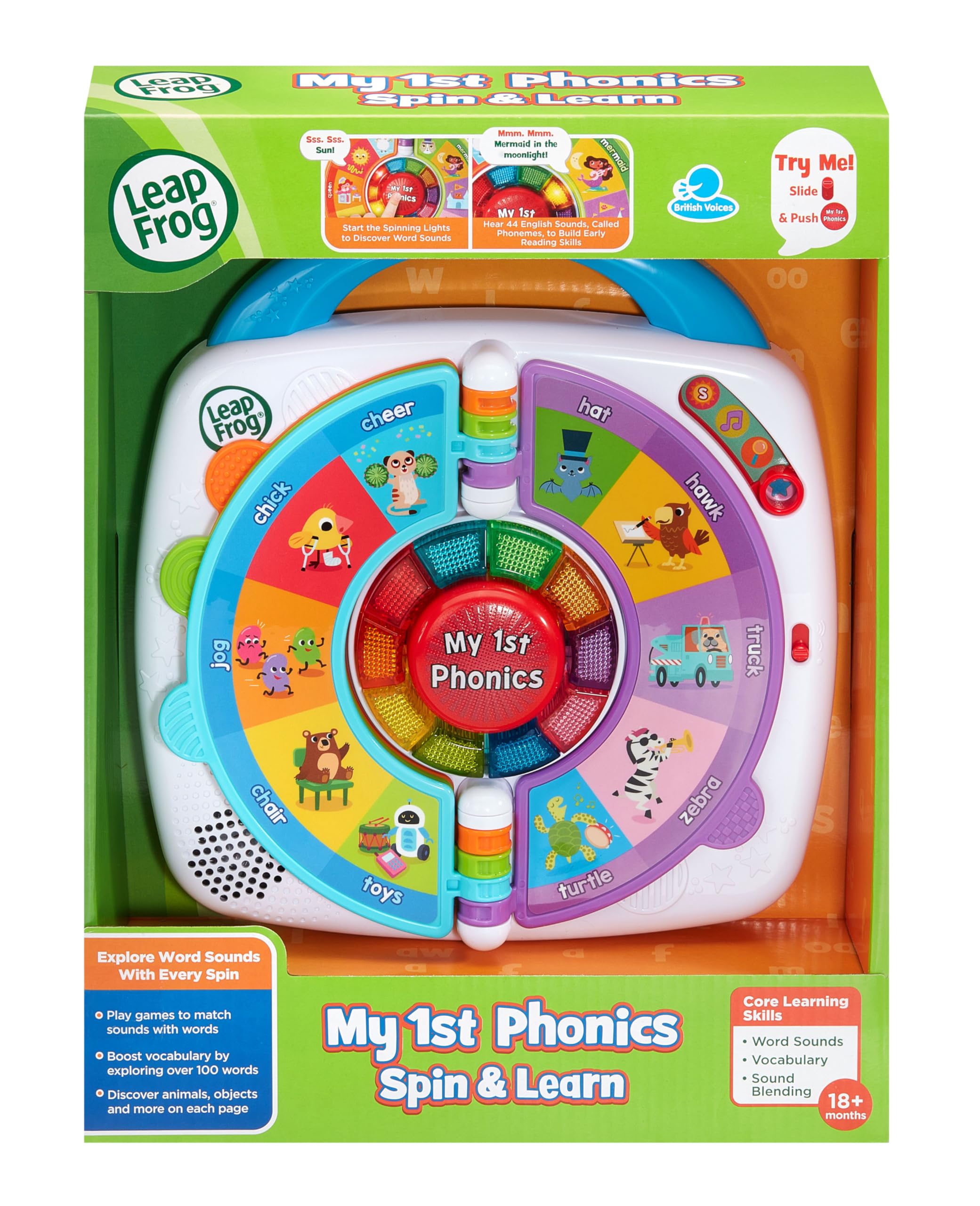 LeapFrog My 1st Phonics: Spin & Learn - Interactive Educational Toy for Toddlers 18M+ 7