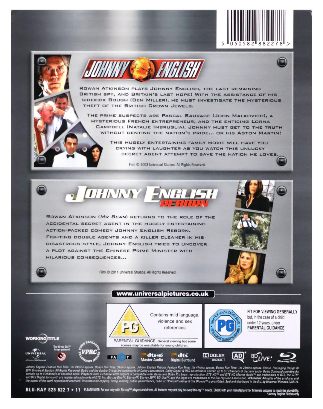 Johnny English / Johnny English Reborn Double Pack [Blu-ray]