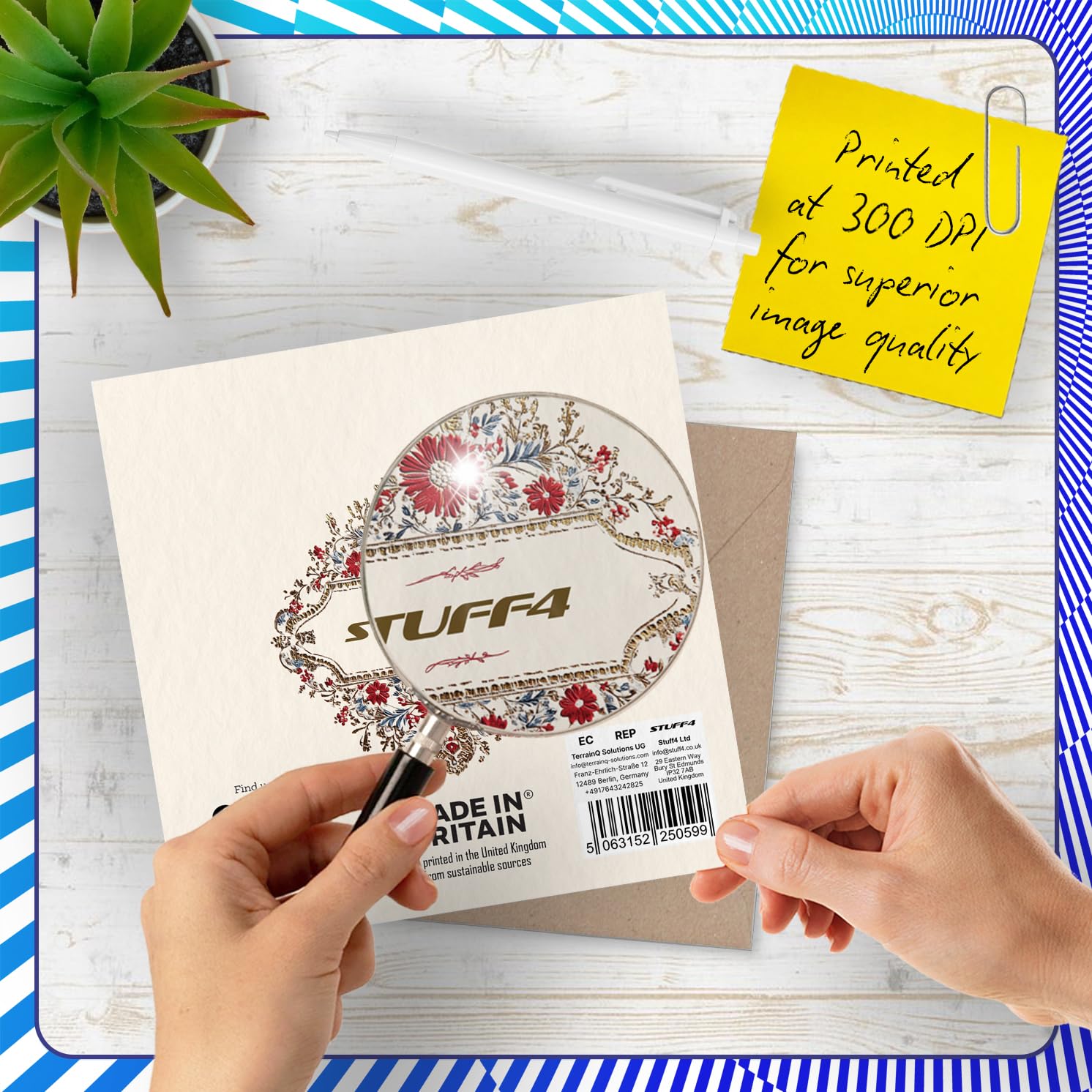 Stuff4 Nikkah Mubarak Wedding Card for Couples | 145mm x 145mm | UK Made