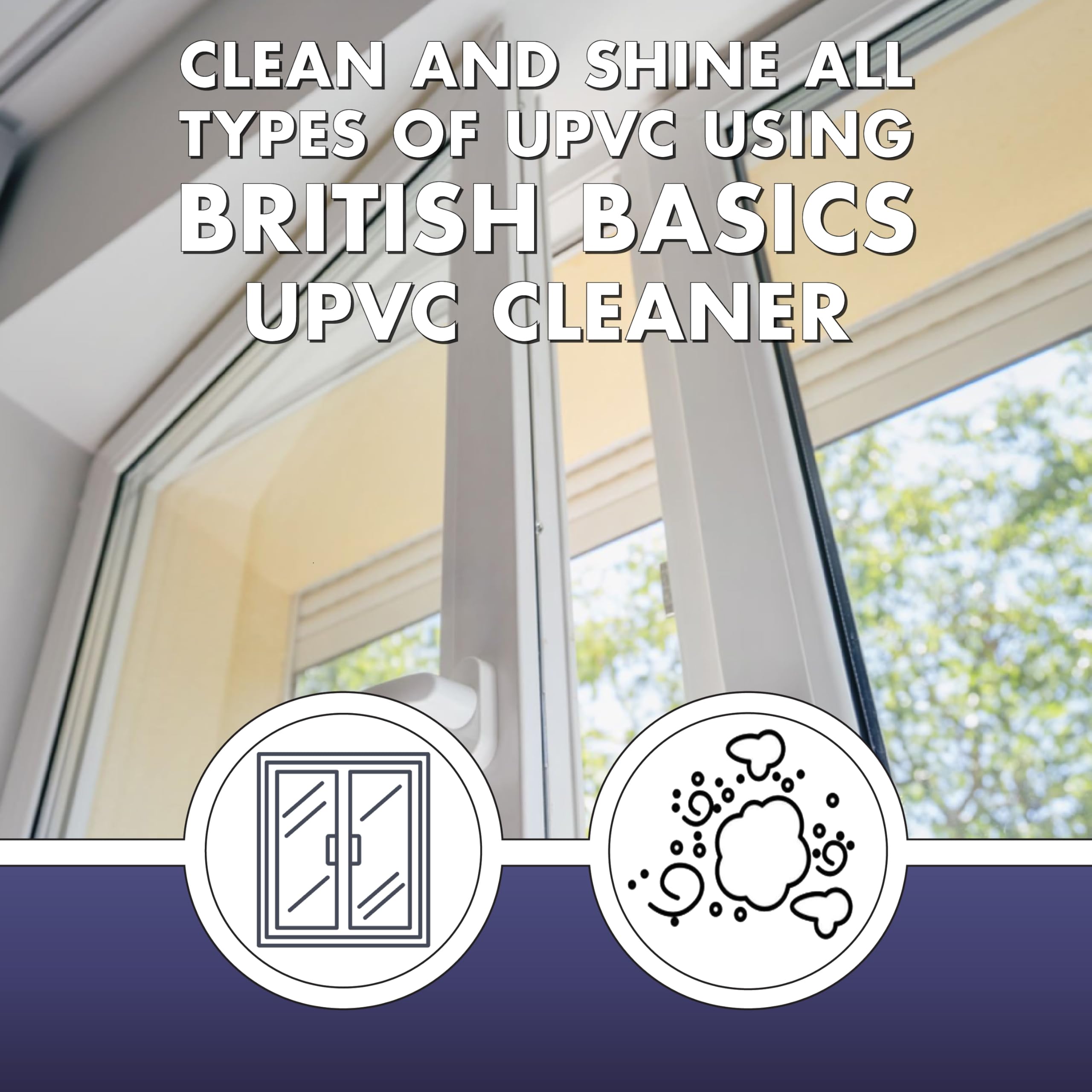 BritishBasics UPVC Cleaner Spray - Streak-Free Shine | 500 ml Unscented Liquid 6