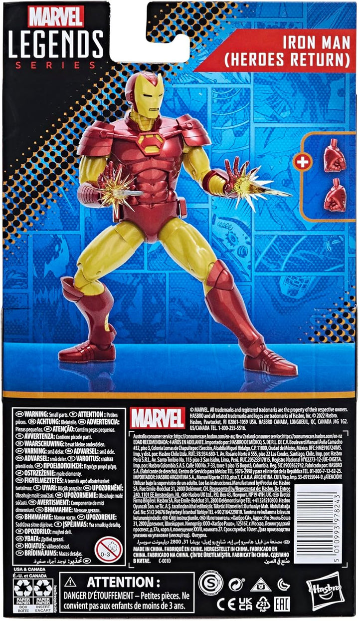 Hasbro Marvel Legends Series Marvel Comics - Iron Man (Heroes Return) 6-Inch Action Figure (F3686)