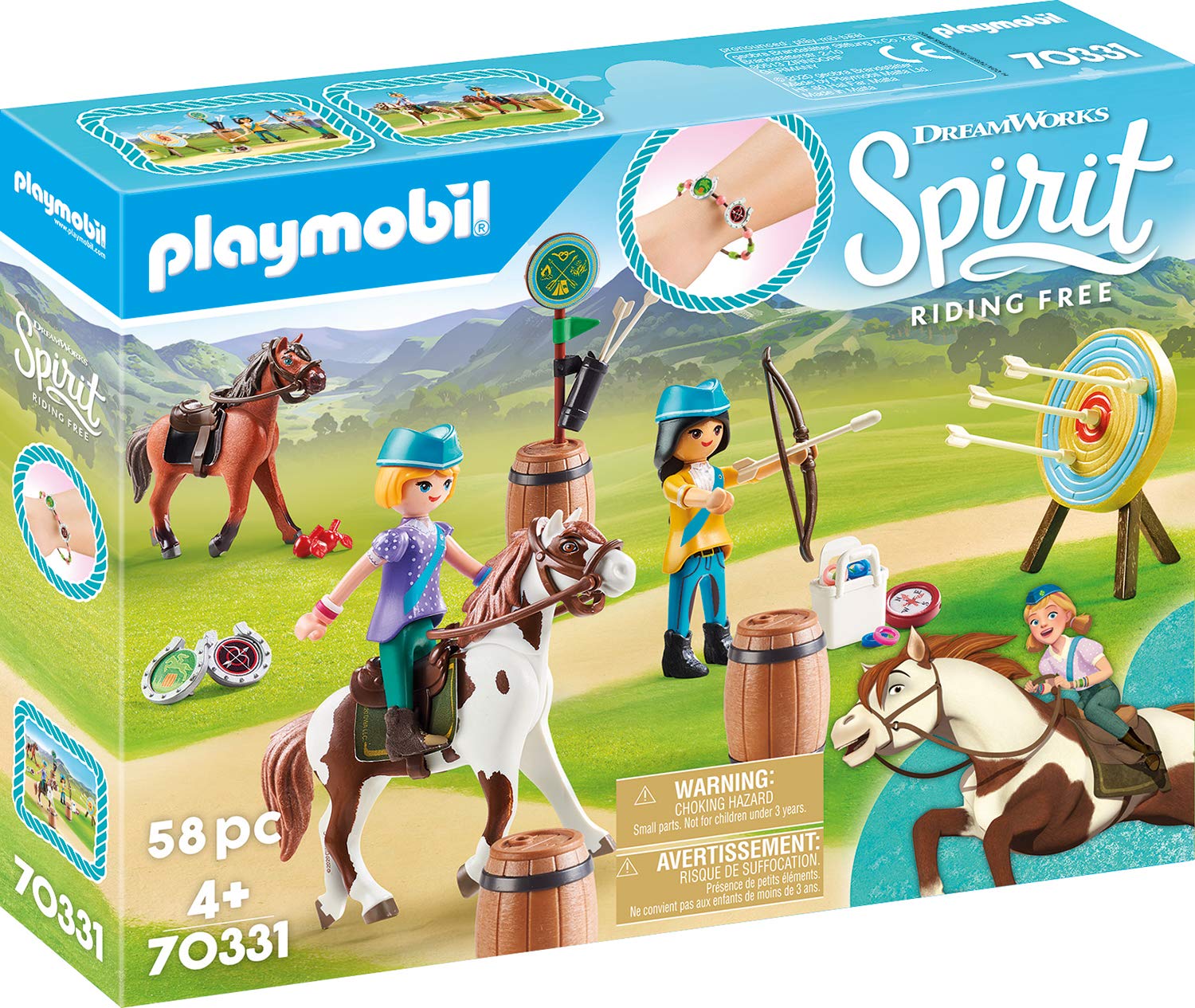 PLAYMOBIL DreamWorks Spirit 70331 Outdoor-Abenteuer-Spielzeug, mehrfarbig, 248 x 44 x 187 mm