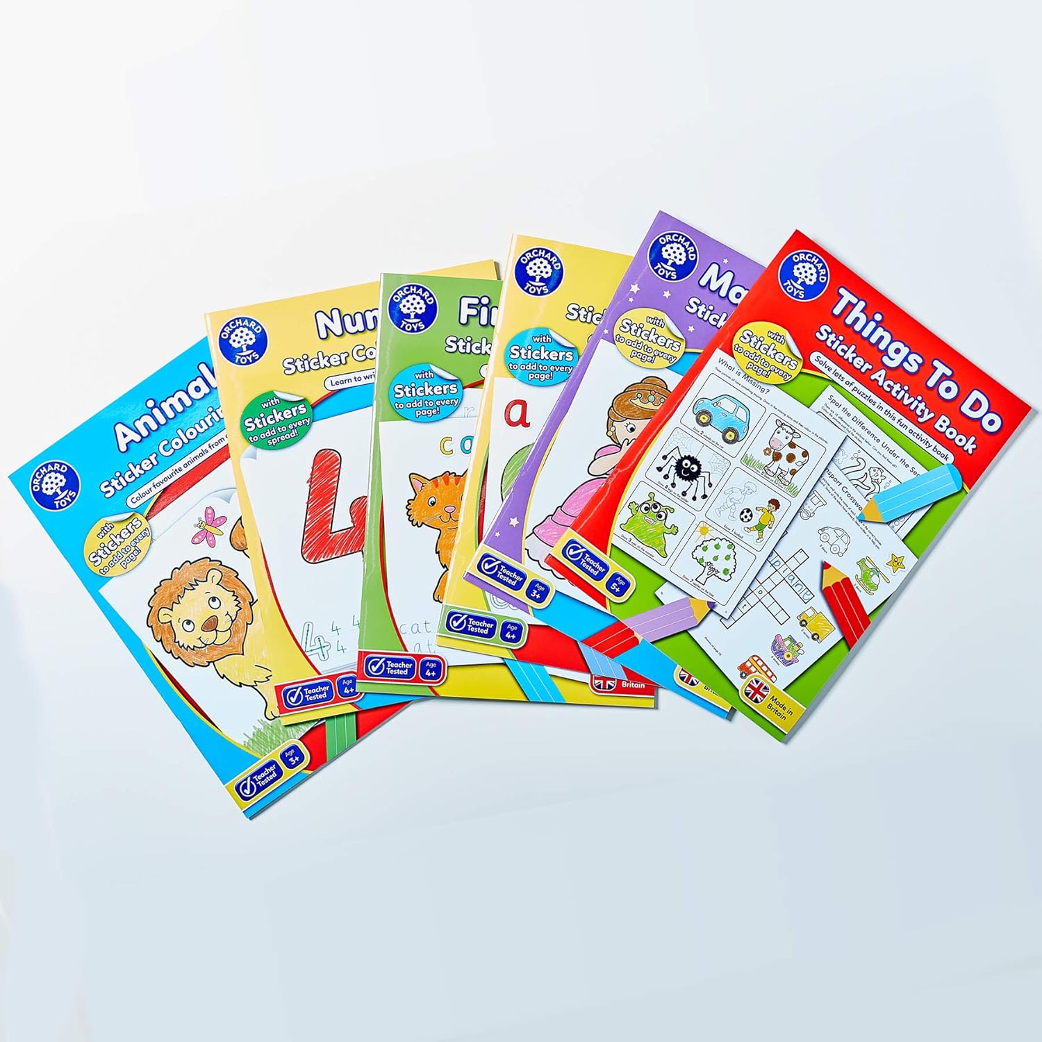 Orchard Toys Things To Do Sticker Colouring Book - Educational Activity Book with Stickers for Ages 5+ 2