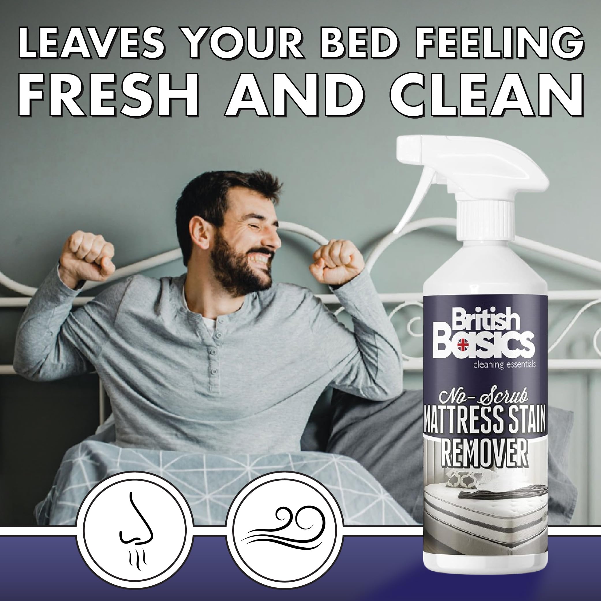 BritishBasics Mattress Stain Remover - Professional Strength Organic Stain Removal | 500 ml 3