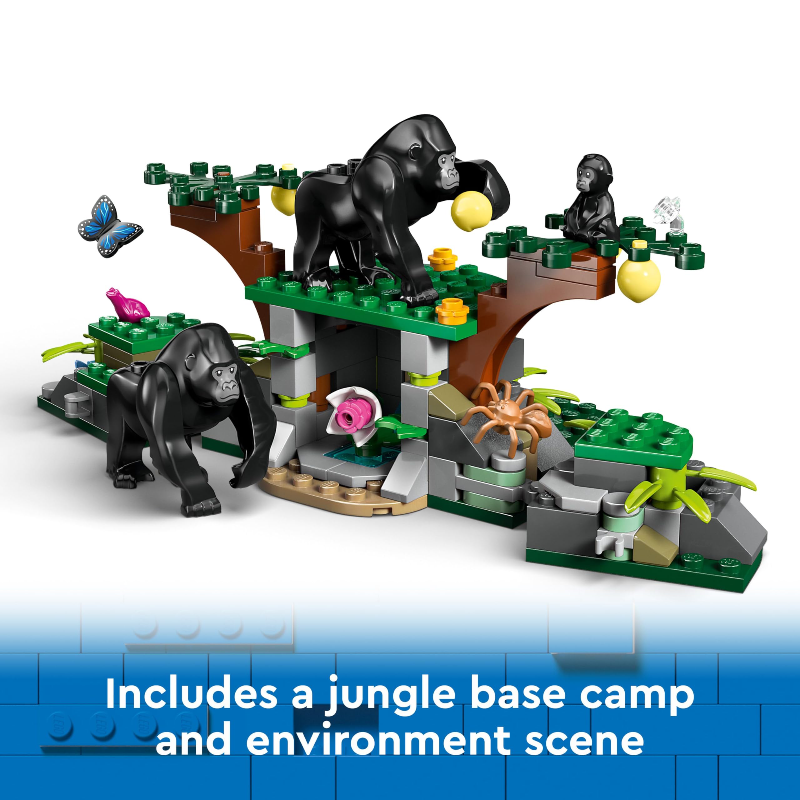 LEGO City Jungle Explorer Helicopter at Base Camp - Building Toy Playset for Kids 8+ 13