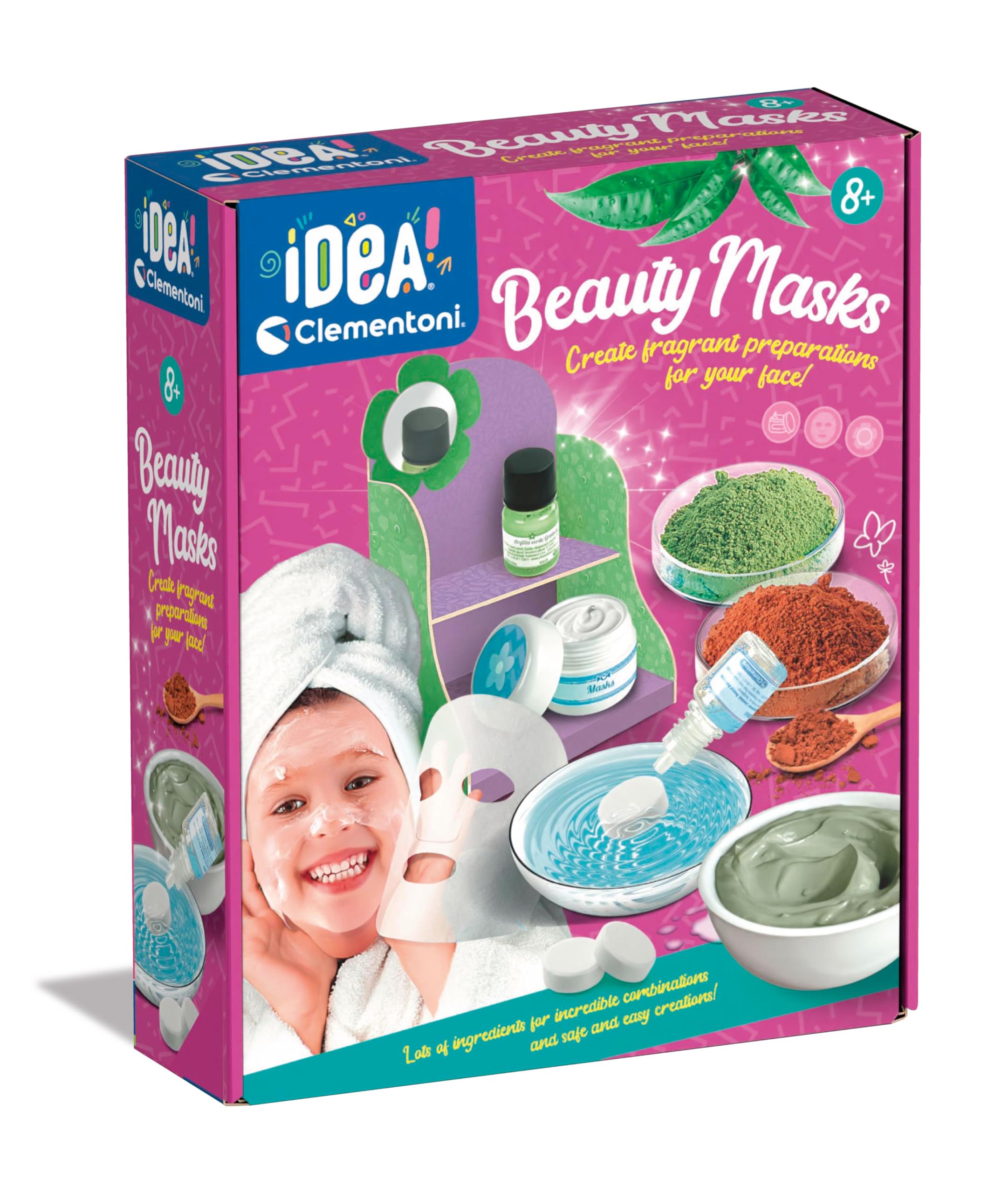 Clementoni Idea Mask Science Kit - Natural Beauty Masks | Ages 8+