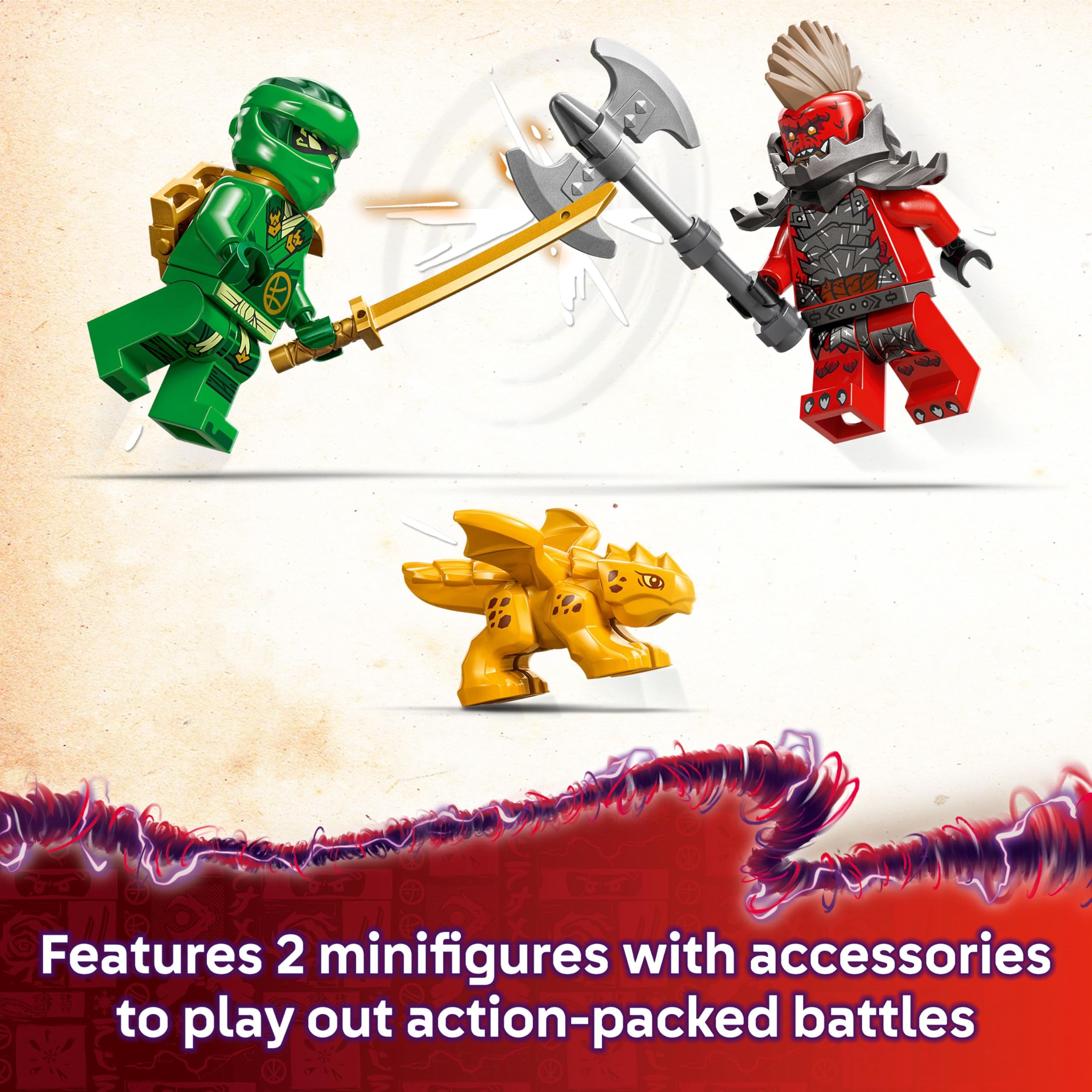 LEGO NINJAGO Lloyd’s Green Forest Dragon 71829 Building Set | Ages 6+ | Includes 2 Minifigures 5