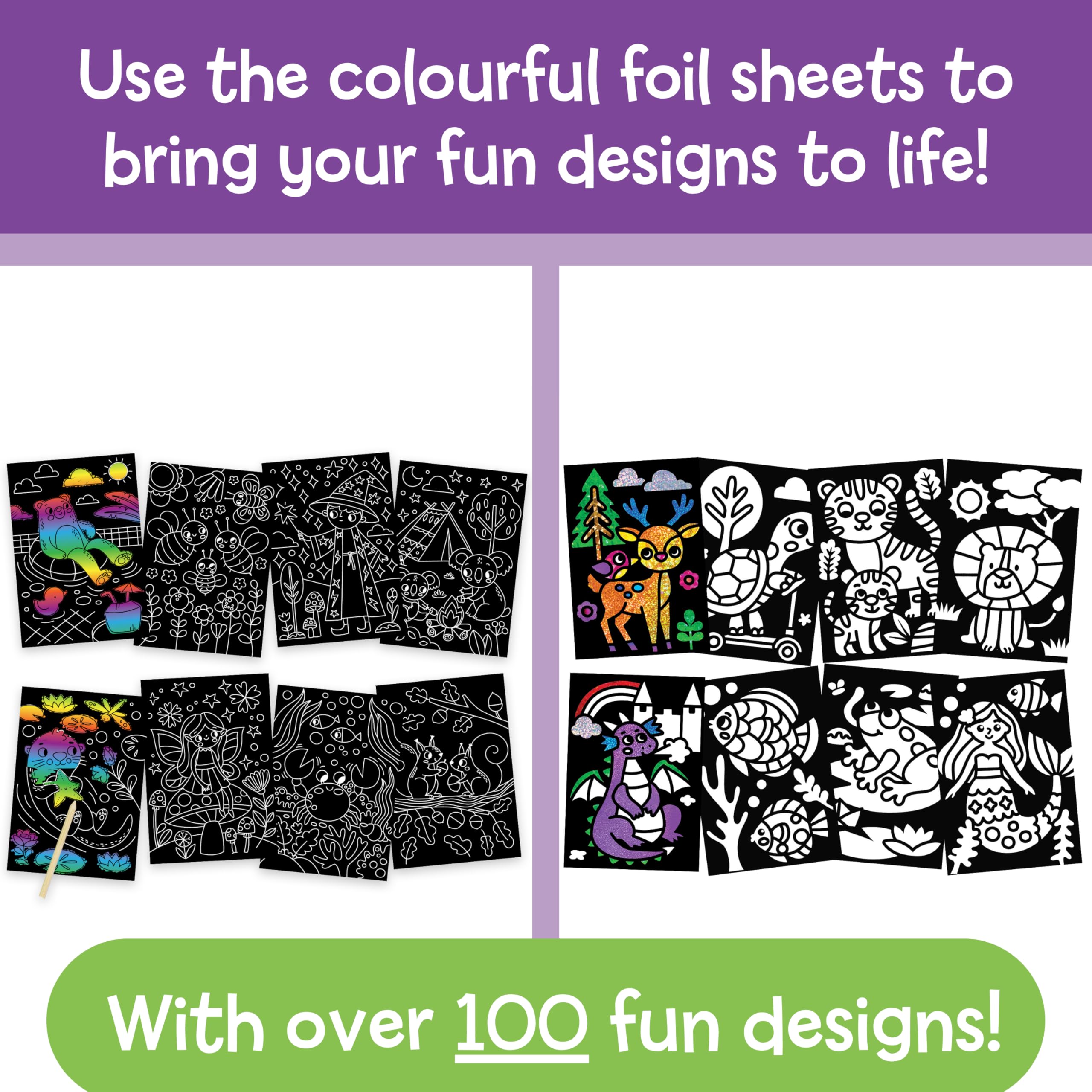 Galt Mega Foil Craft Set - Mess-Free Art for Kids Ages 8+