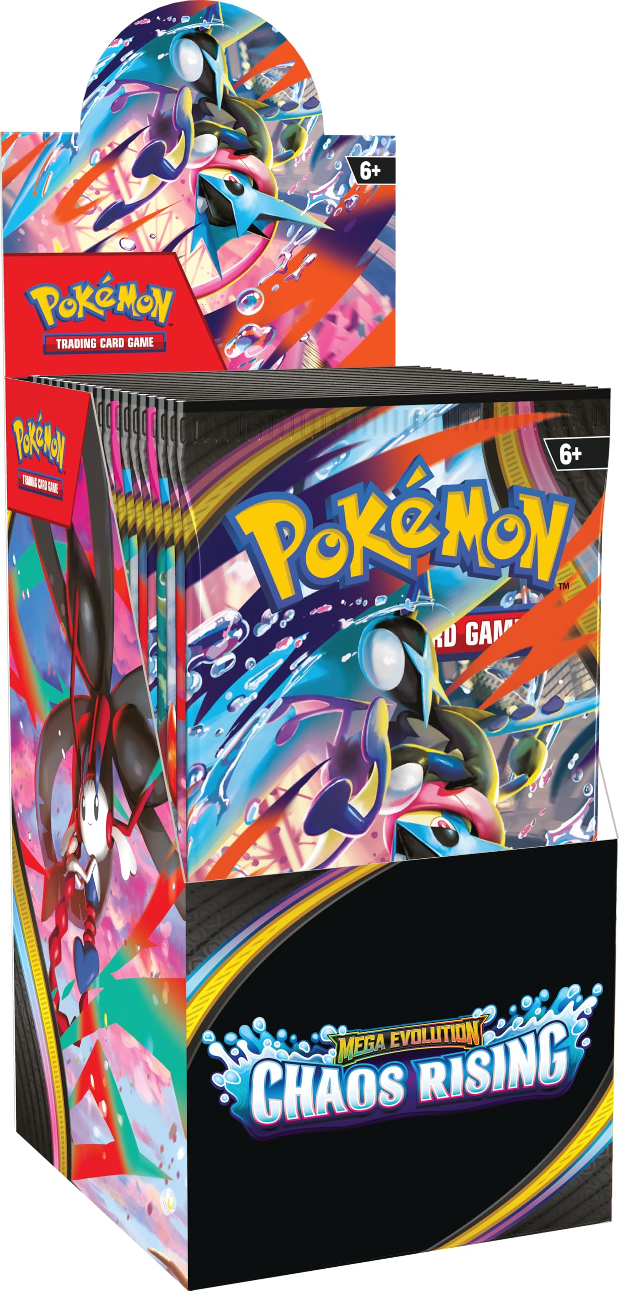 Pokémon TCG: Mega Evolution—Chaos Rising Booster Display - 18 Booster Packs | English | Ages 6+ 1